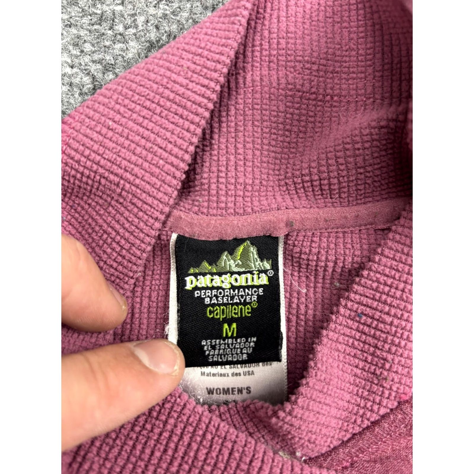 Patagonia Patagonia Capilene Pullover Womens M Pink Mock Neck Long Sleeve Baselayer Size M / US 6-8 / IT 42-44 - 2 Thumbnail