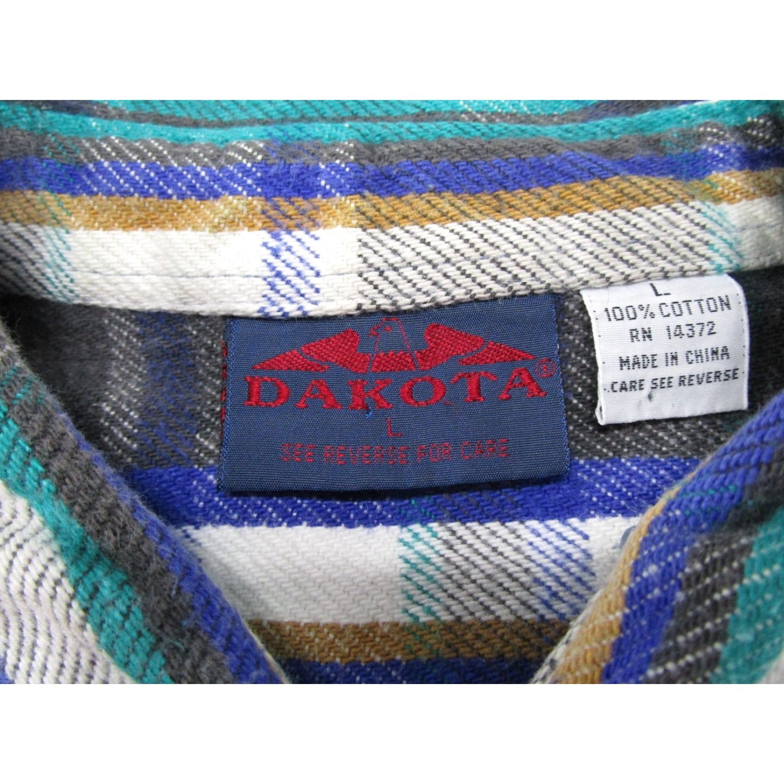 BB Dakota VINTAGE Dakota Plaid Button Up Flannel Shirt Mens Size L Pockets Outdoors Camp Size US L / EU 52-54 / 3 - 2 Thumbnail