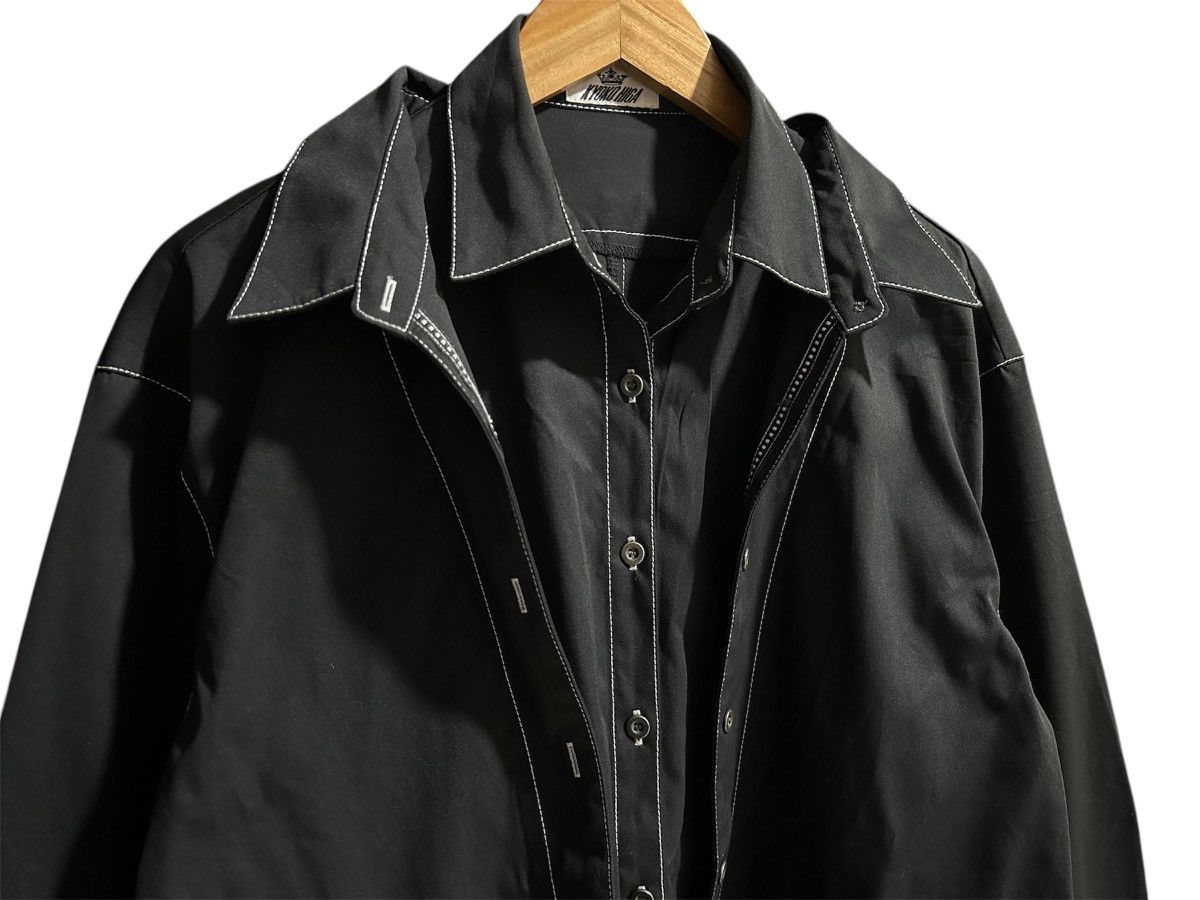 Japanese Brand 🔥Japanese Designer Kyoko Higa Double Layer Over Shirt Jacket Size US L / EU 52-54 / 3 - 3 Thumbnail