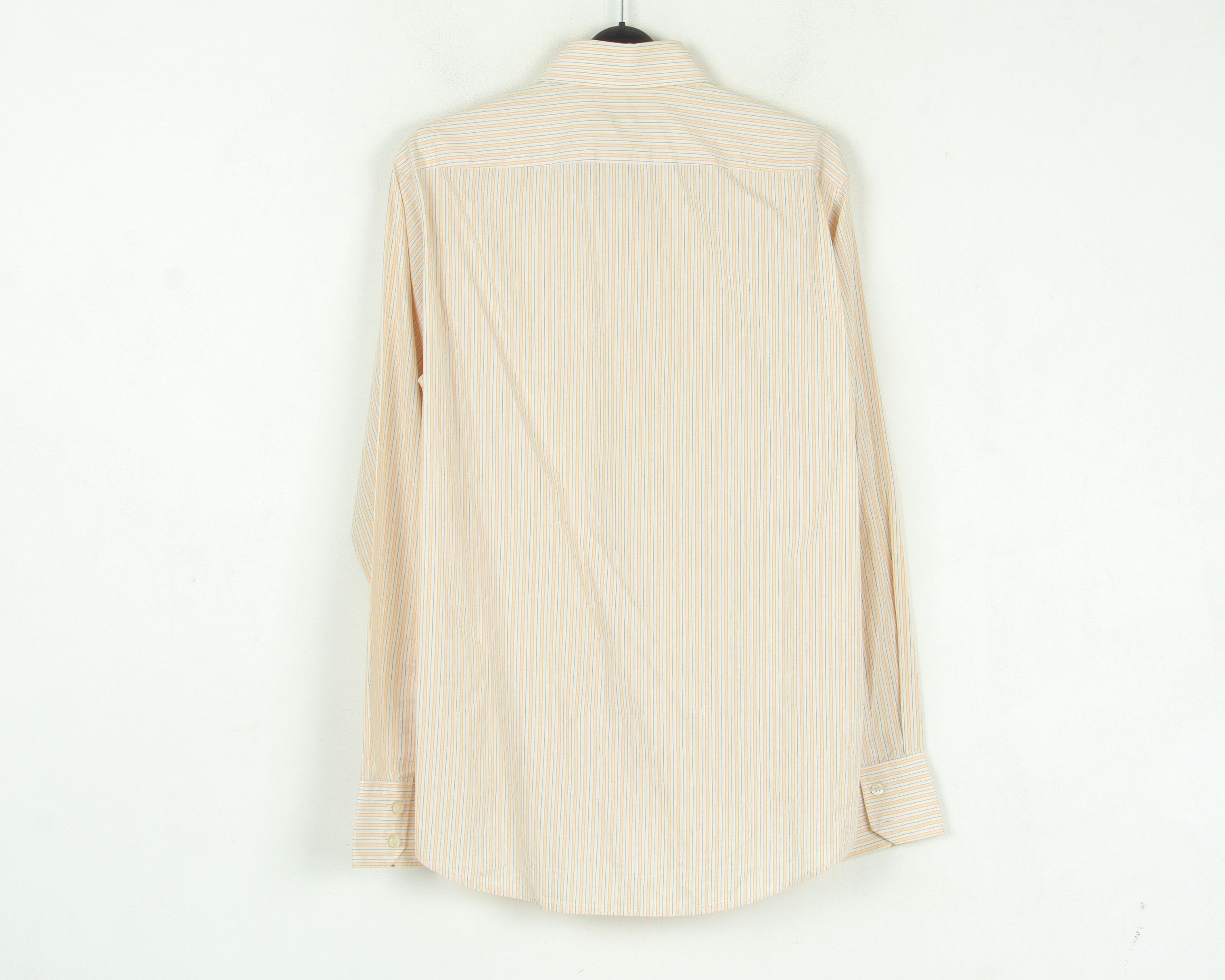Hugo Boss 15 1/2 Size 39 Formal Shirt Long Sleeve Pinstriped Striped Size 38R - 5 Thumbnail