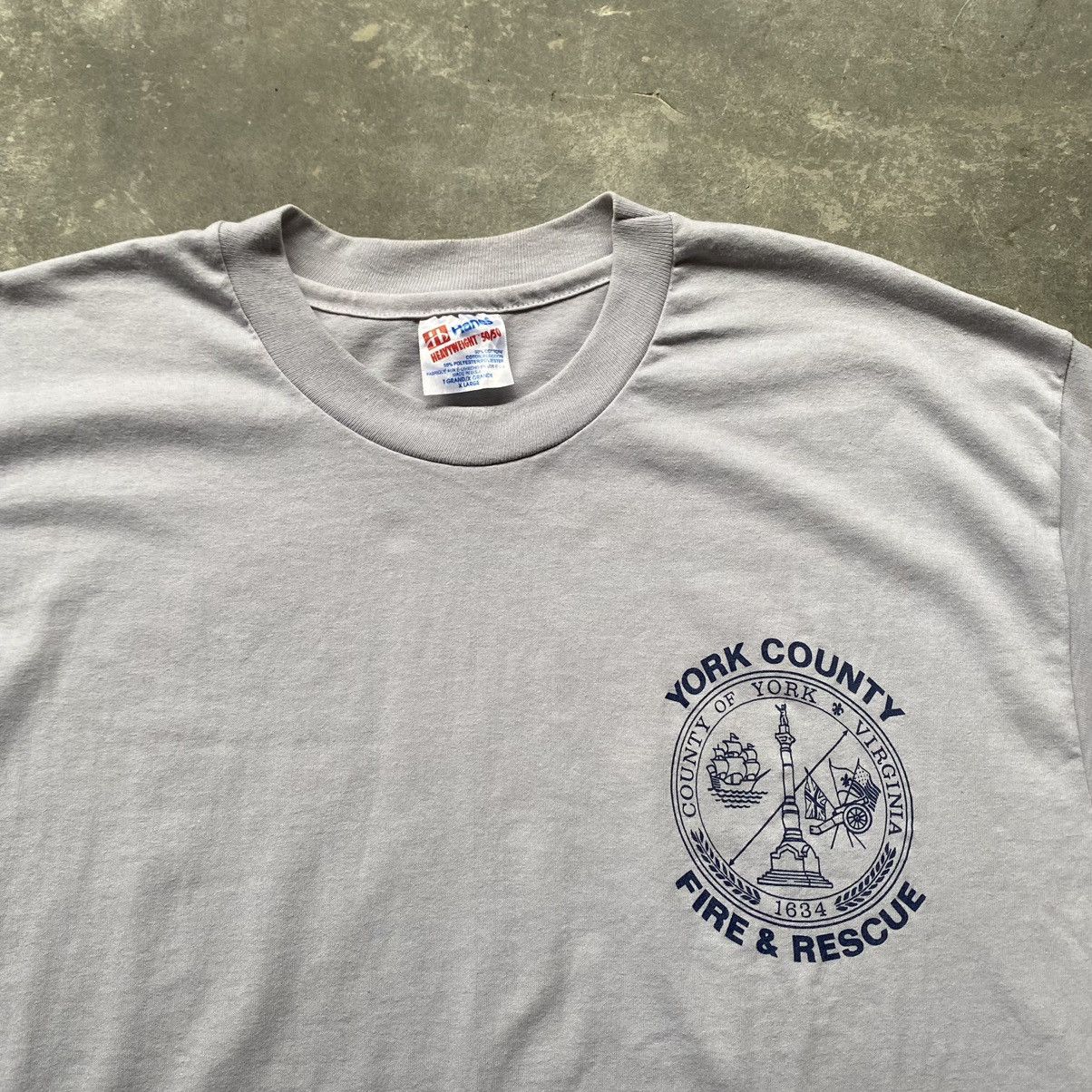 Vintage 1990s York County Fire & Rescue Size US XL / EU 56 / 4 - 3 Thumbnail