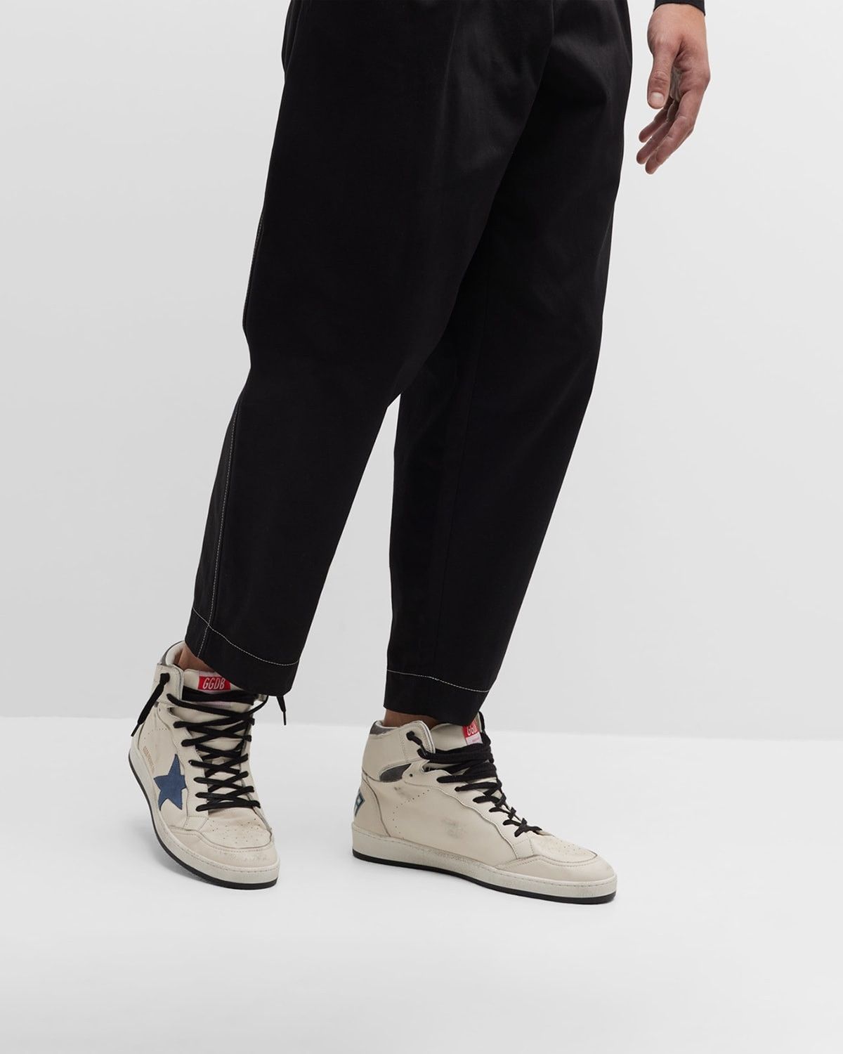 Golden Goose o1w1db10625 Sky-Star Leather High Top Sneakers in Multicolor Size US 8 / EU 41 - 2 Thumbnail