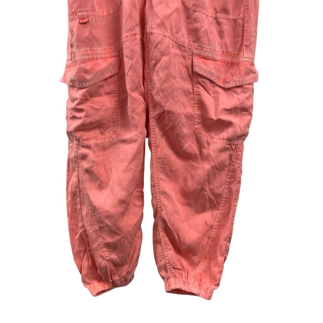 American Eagle Outfitters New Aerie Womens Small Orange Lightweight Cargo Jogger Pants Size 28" / US 6 / IT 42 - 3 Thumbnail