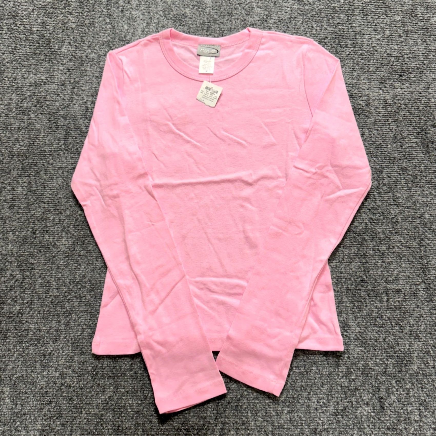 Vintage VINTAGE RAVE Top Women's M Pink Long-sleeve 90s Y2K Grunge MADE IN USA Mens? Womens Size M / US 6-8 / IT 42-44 - 2 Thumbnail