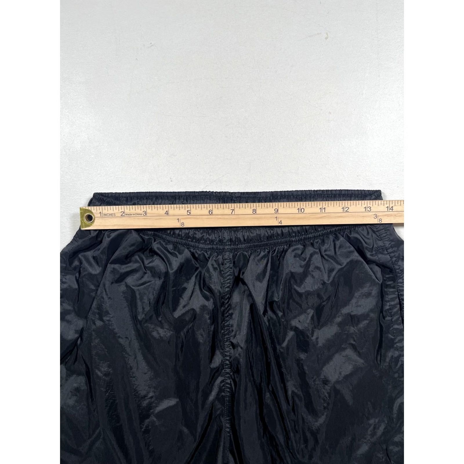 Nike VINTAGE Nike Track Pants Mens Large Black Elastic Waist Ankle Zip Athletic Size US 33 - 6 Thumbnail