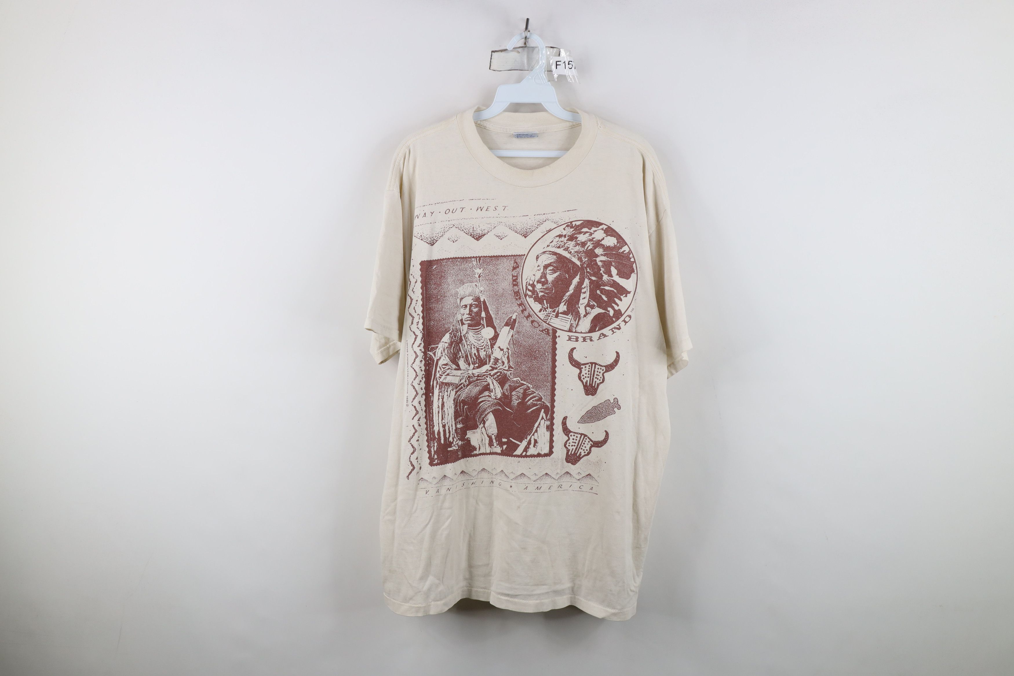 Vintage Vintage 90s Streetwear Indian All Over Print T-Shirt USA Size US XL / EU 56 / 4 - 1 Thumbnail