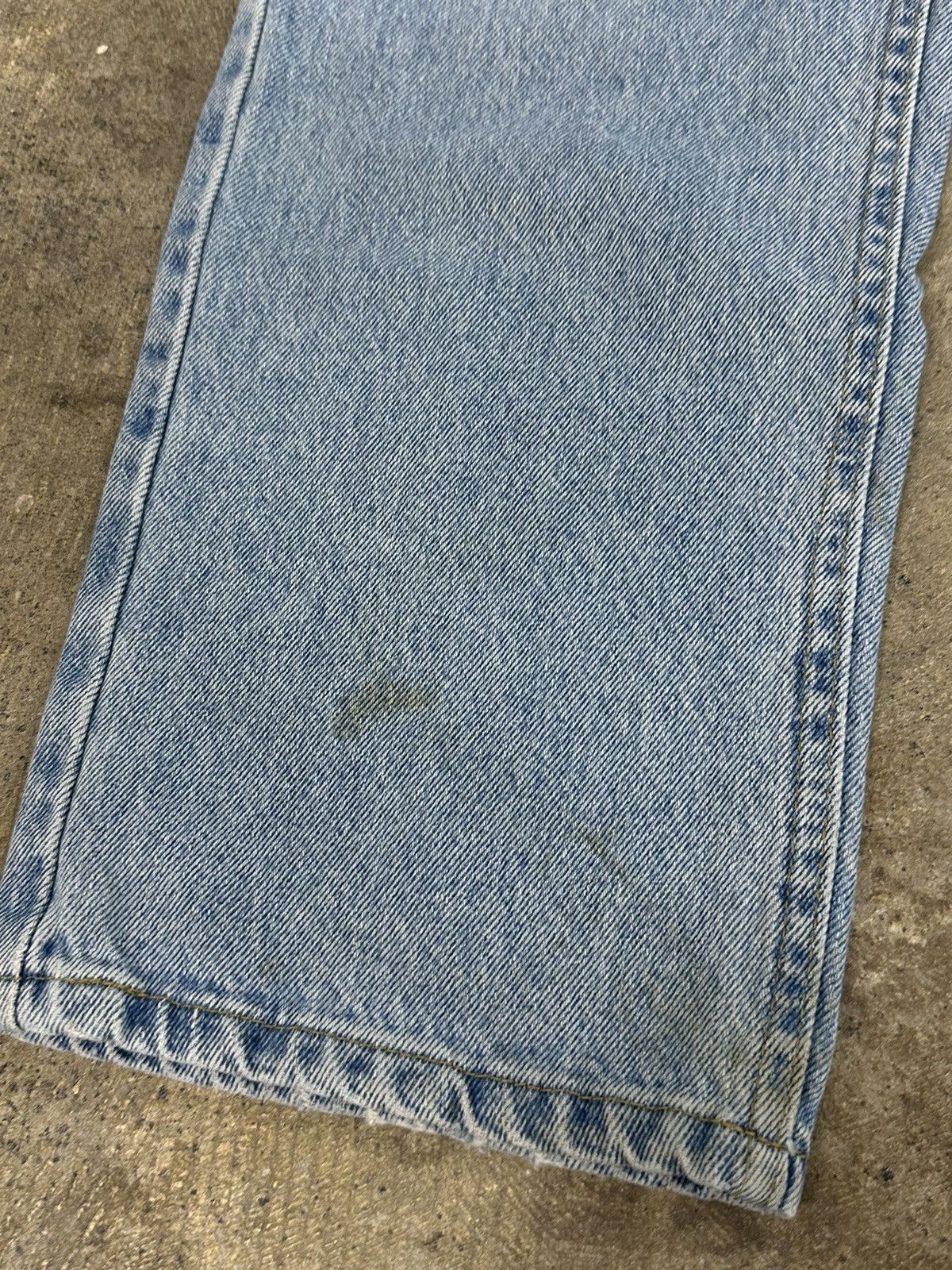 Lee × Vintage Vintage 90s Lee Blue Denim Button Fly Jeans ~READ Size US 32 / EU 48 - 5 Thumbnail