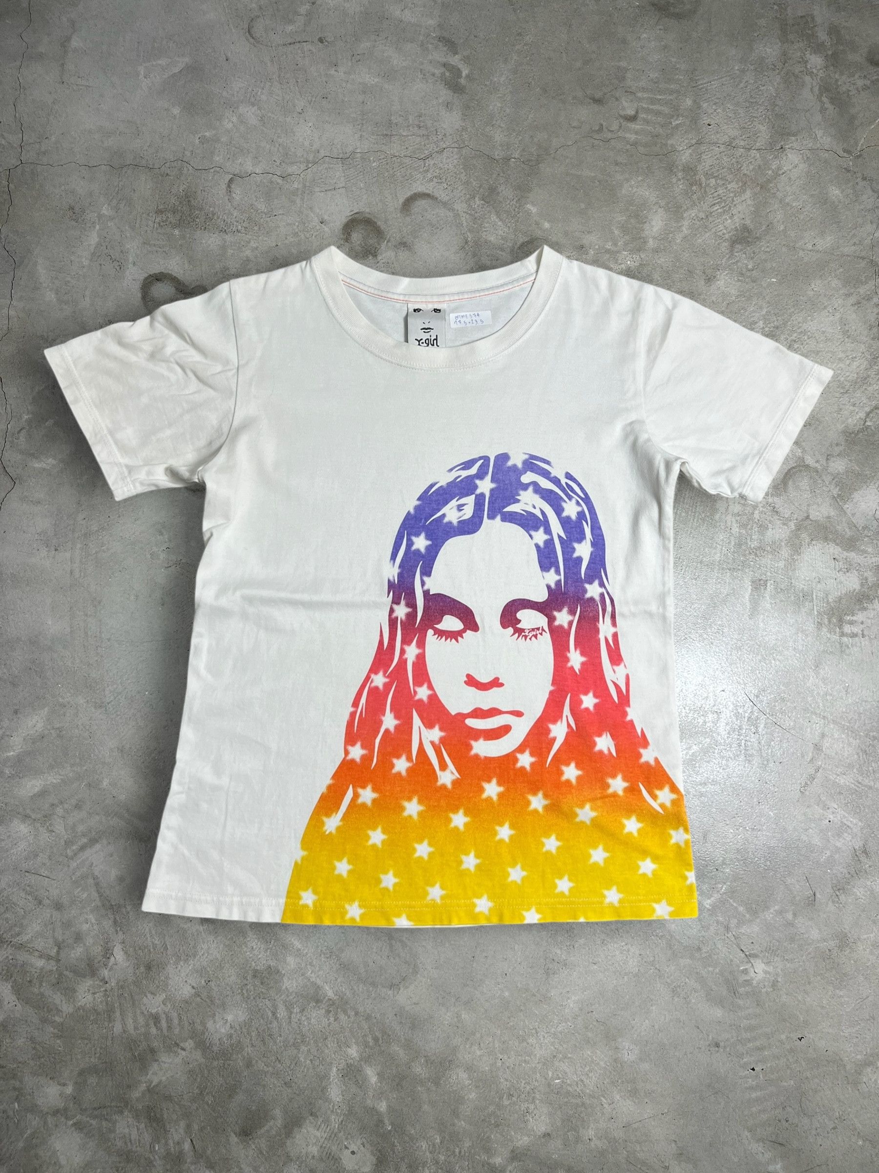 X-Girl X-Girl Girl with Stars Graphic Tee (2) GTME574 Size XS / US 0-2 / IT 36-38 - 1 Thumbnail
