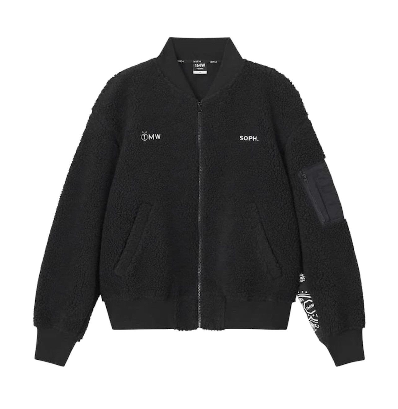 Sophnet. 2021 FW Soph X GU sherpa MA-1 jacket Size US M / EU 48-50 / 2 - 2 Thumbnail