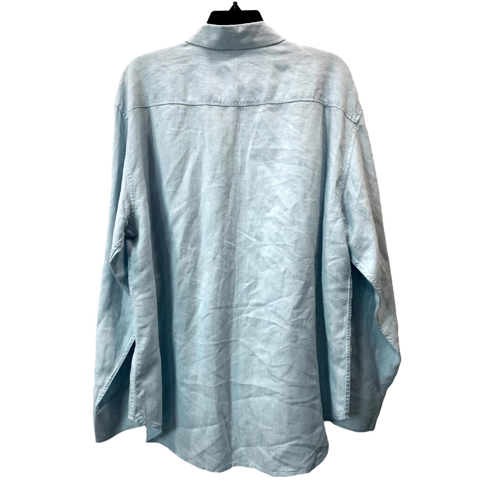 Tommy Bahama Tommy Bahama Relax Button Down Light Blue LINEN Shirt | XL Size US XL / EU 56 / 4 - 4 Thumbnail