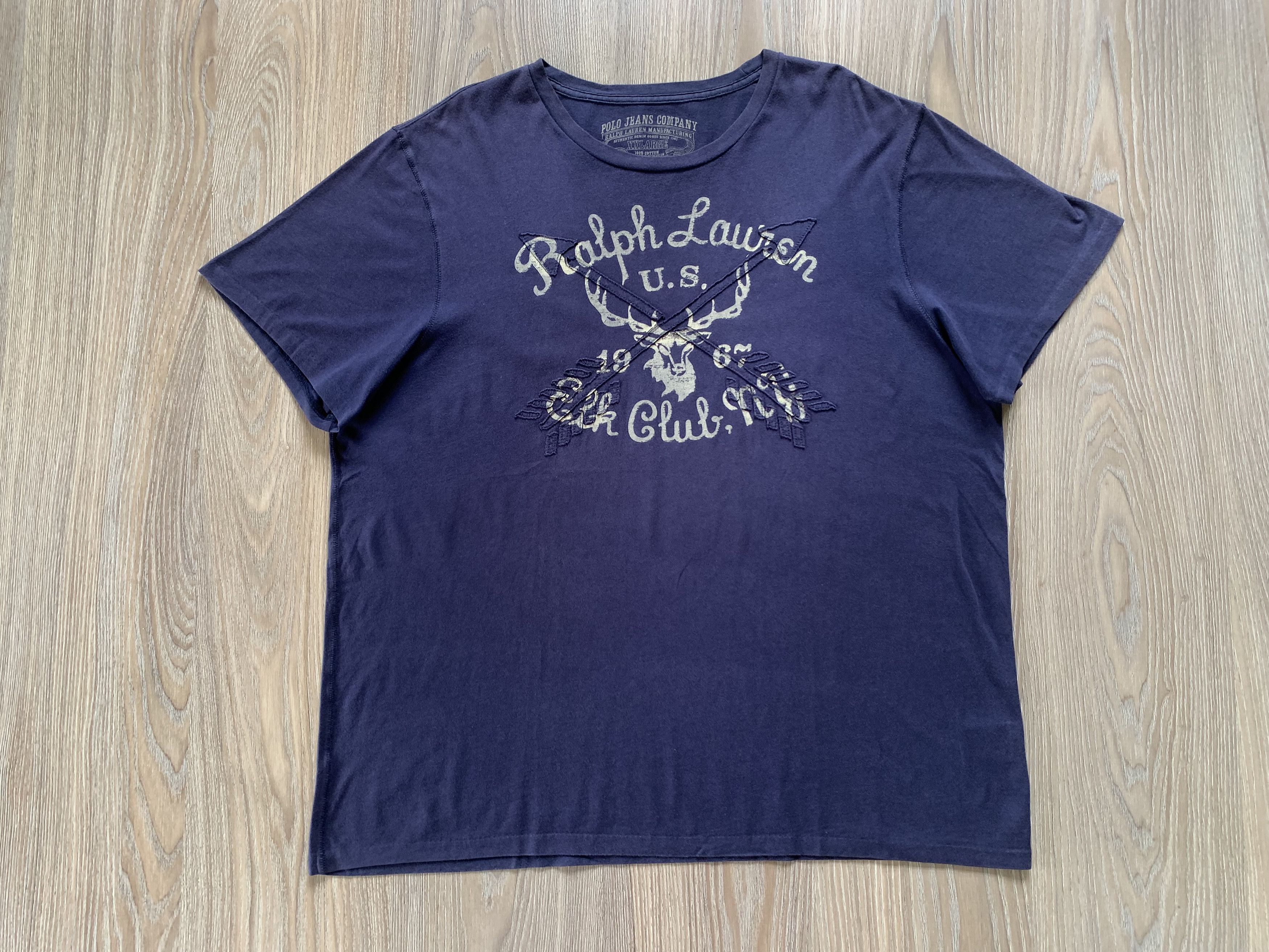 Polo Ralph Lauren × Ralph Lauren × Vintage Polo Ralph Lauren Vintage Printed T-Shirt Size US XXL / EU 58 / 5 - 2 Thumbnail