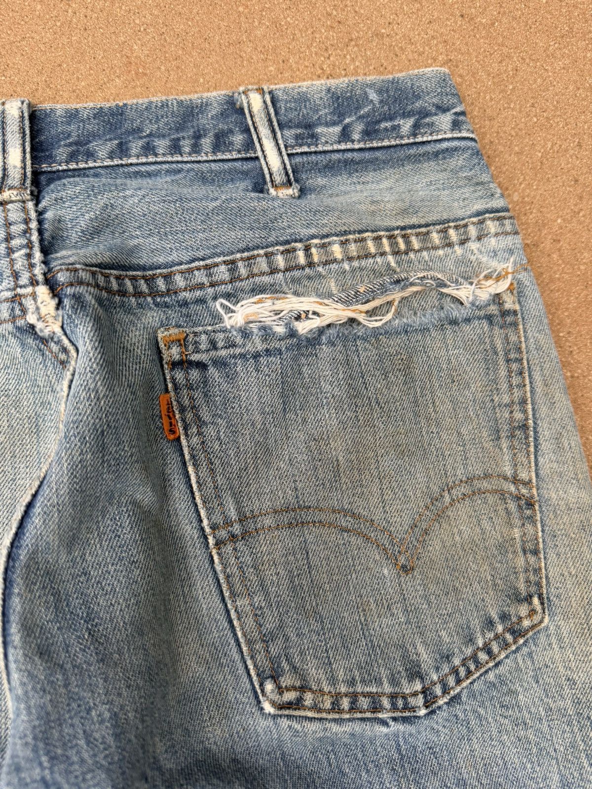 Levi's Vtg 70’s Levi’s 646 Orange Tab Bellbottom Flare Jeans 32x31 Size US 32 / EU 48 - 8 Thumbnail