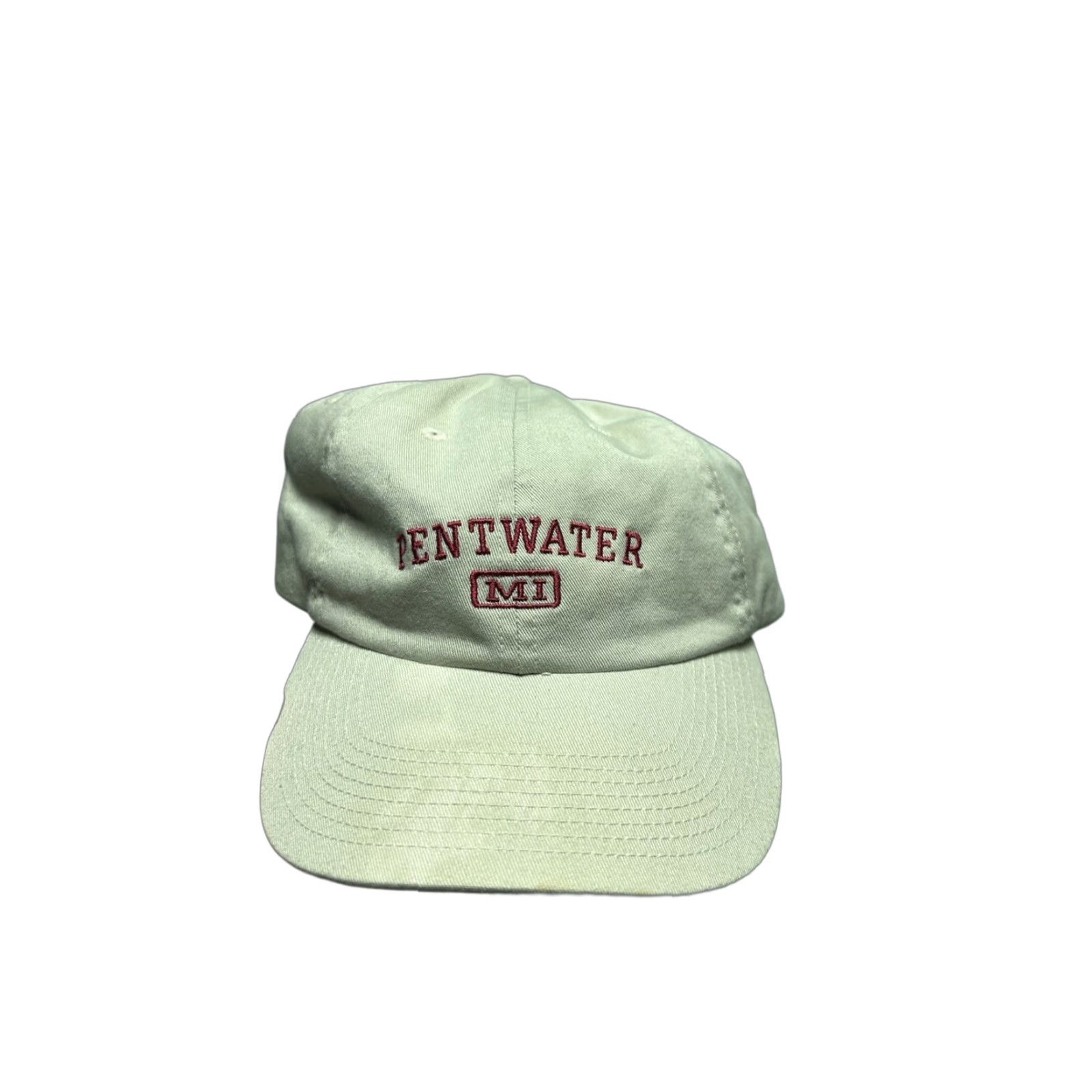 Vintage VINTAGE Unbranded Baseball Cap Hat Pentwater Michigan Beige Adjustable Destination Men Size ONE SIZE - 1 Thumbnail
