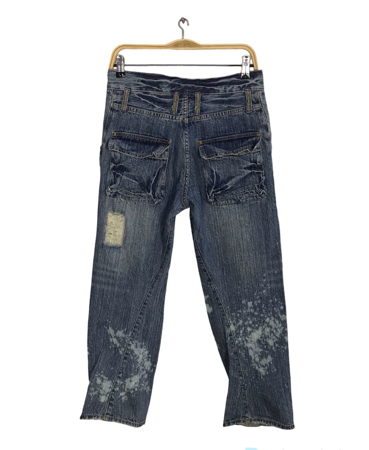 Japanese Brand Hype Kili Watch Cyber Punk Denim Jeans Size US 29 - 2 Thumbnail