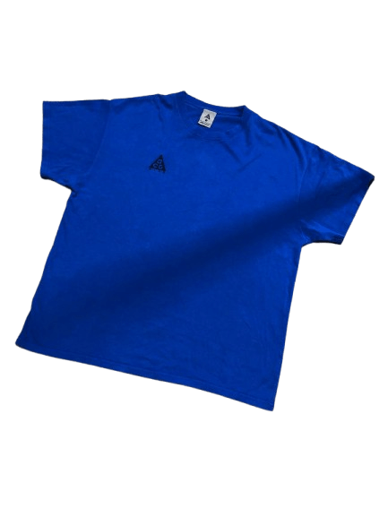 Nike ACG Vintage Nike ACG Blue Short Sleeve T-Shirt Size XL Size US XL / EU 56 / 4 - 1 Thumbnail