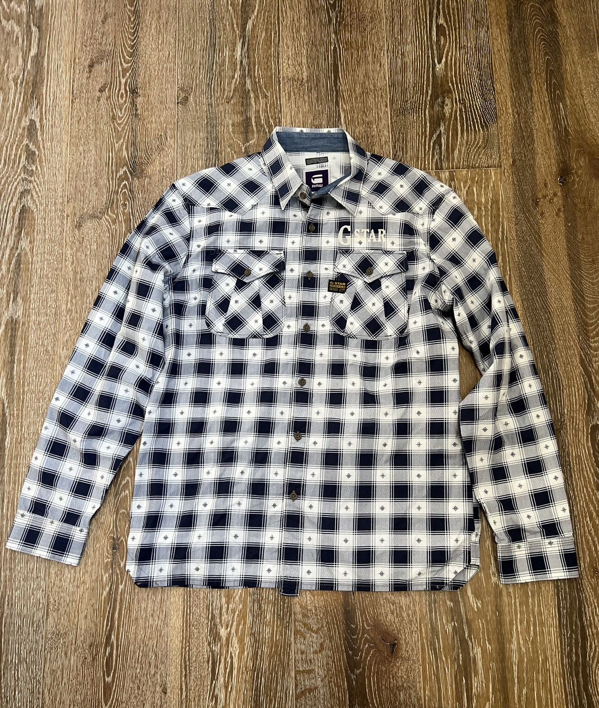 G-Star G star raw checkerboard longsleeve button up pattern Size US M / EU 48-50 / 2 - 1 Thumbnail