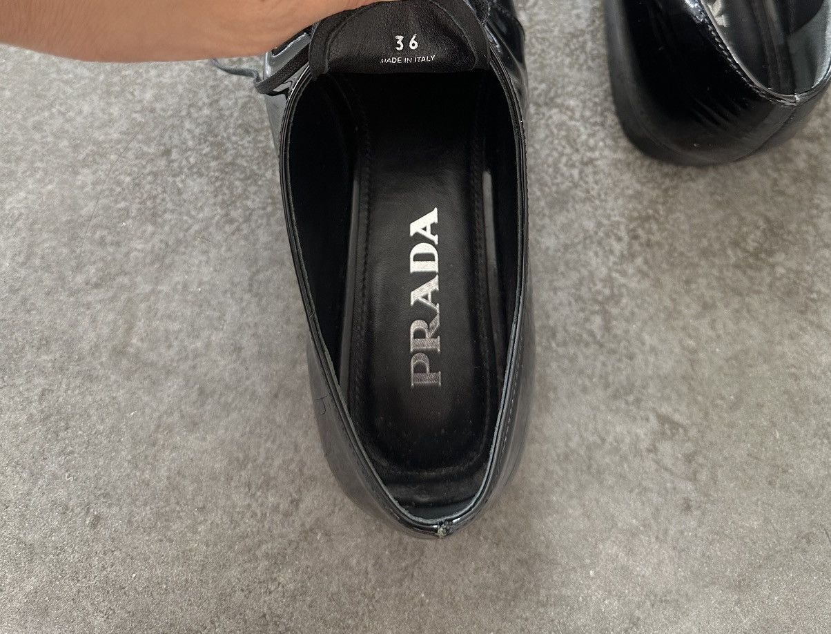 Prada Derby in Shiny Black Size US 6 / IT 36 - 6 Thumbnail