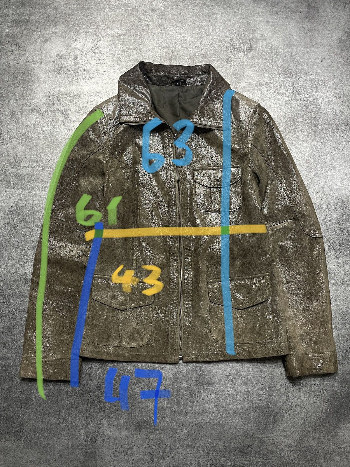 Vintage 🔥Offers🔥Vintage Y2K Real Leather Jacket Rare Streetwear Size S / US 4 / IT 40 - 11 Thumbnail