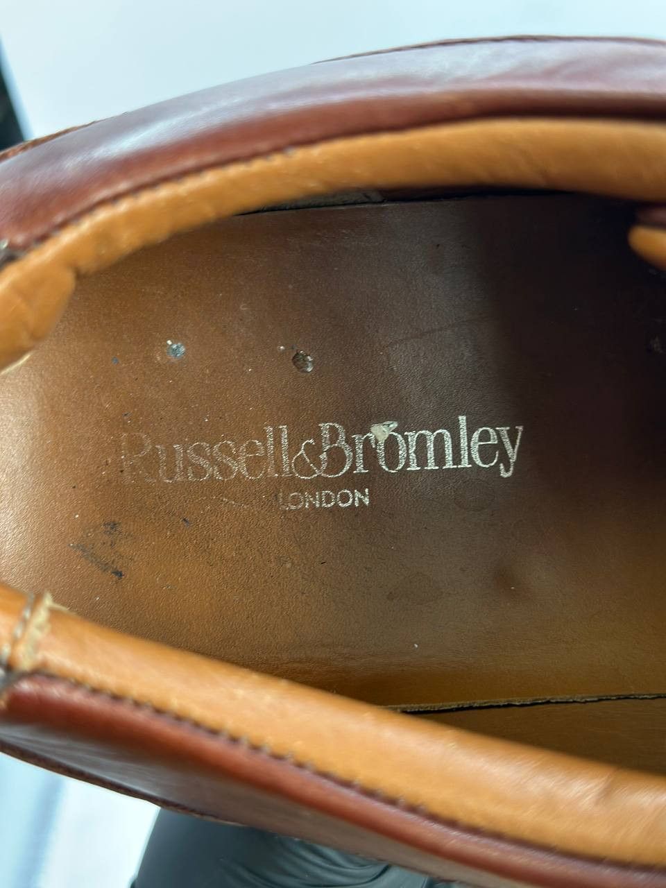 Russell & Bromley RUSSELL & BROMLEY Lomond Lace-Up Sneaker Shoes Brown Leather Size US 11.5 / EU 44-45 - 18 Thumbnail