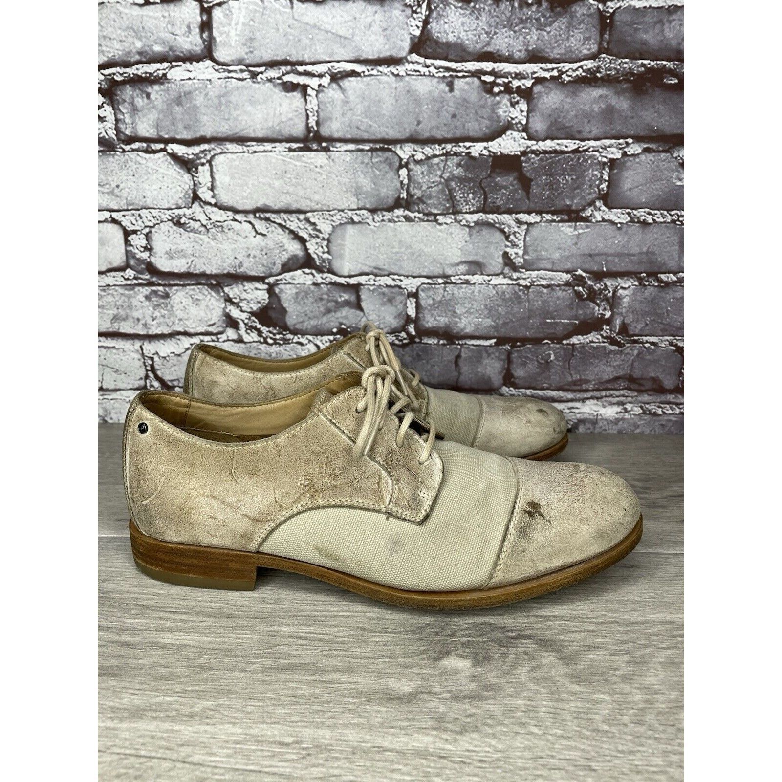 Rockport Rockport Adiprene Light Taupe Leather Cap Toe Oxfords Lace S Size US 8.5 / EU 41-42 - 3 Thumbnail