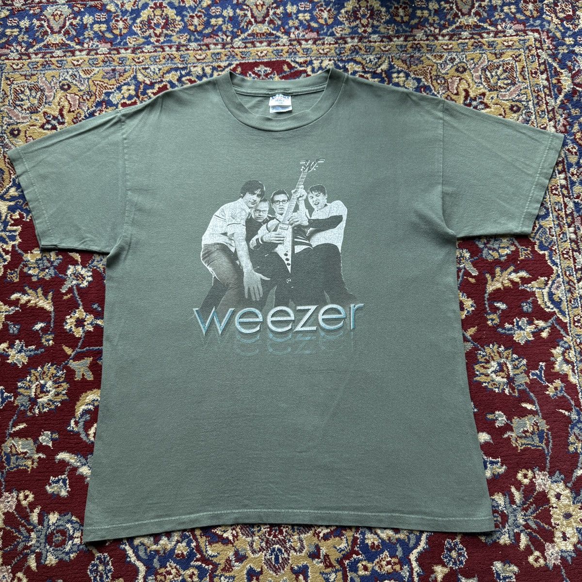 Band Tees Vintage 2001 Weezer Midget Tour Rock Band tee y2k 2000s Size US L / EU 52-54 / 3 - 2 Thumbnail