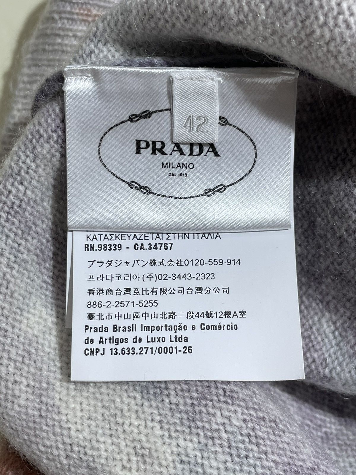 Prada AW17 Shetland Village Mohair Wool Knit Sweater Size US XS / EU 42 / 0 - 6 Thumbnail
