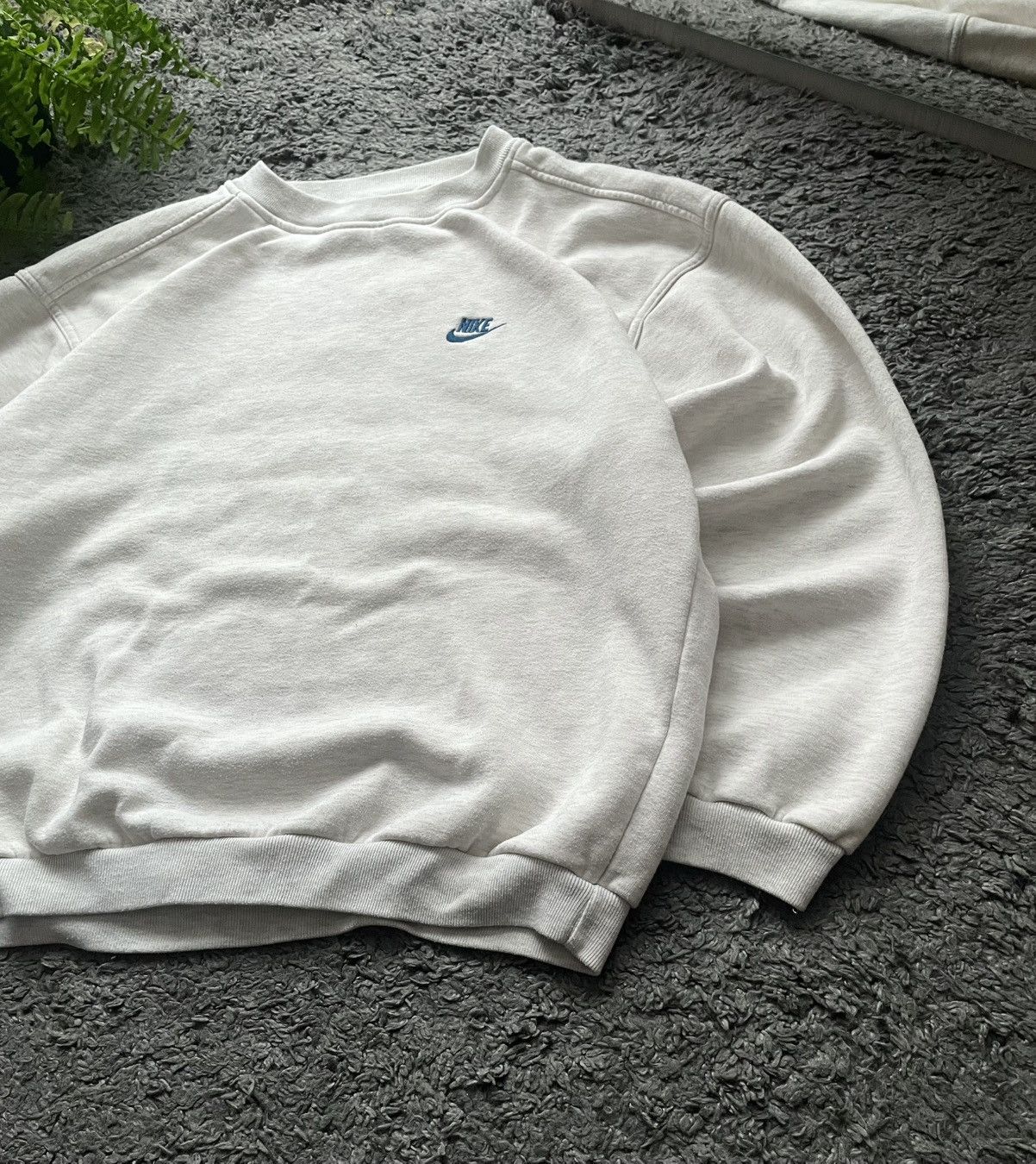 Nike × Vintage 90s Nike Vintage Sweatshirt Streetwear Logo Rare Oversize Size US L / EU 52-54 / 3 - 5 Thumbnail