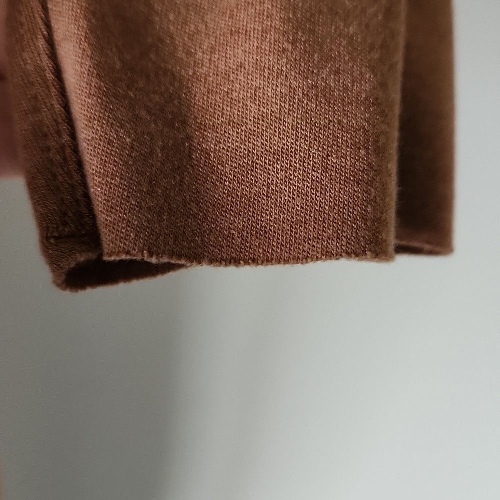 Kit and Ace KIT + ACE | Wool Dress Tan Brown Front Tie Sz LARGE Size L / US 10 / IT 46 - 4 Thumbnail
