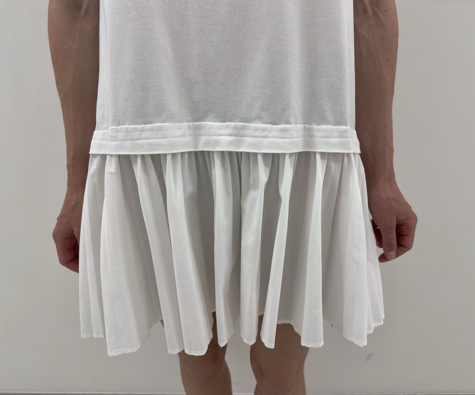 Brunello Cucinelli Brunello Cucinelli White Cotton Dress Size 10 Size L / US 10 / IT 46 - 10 Thumbnail