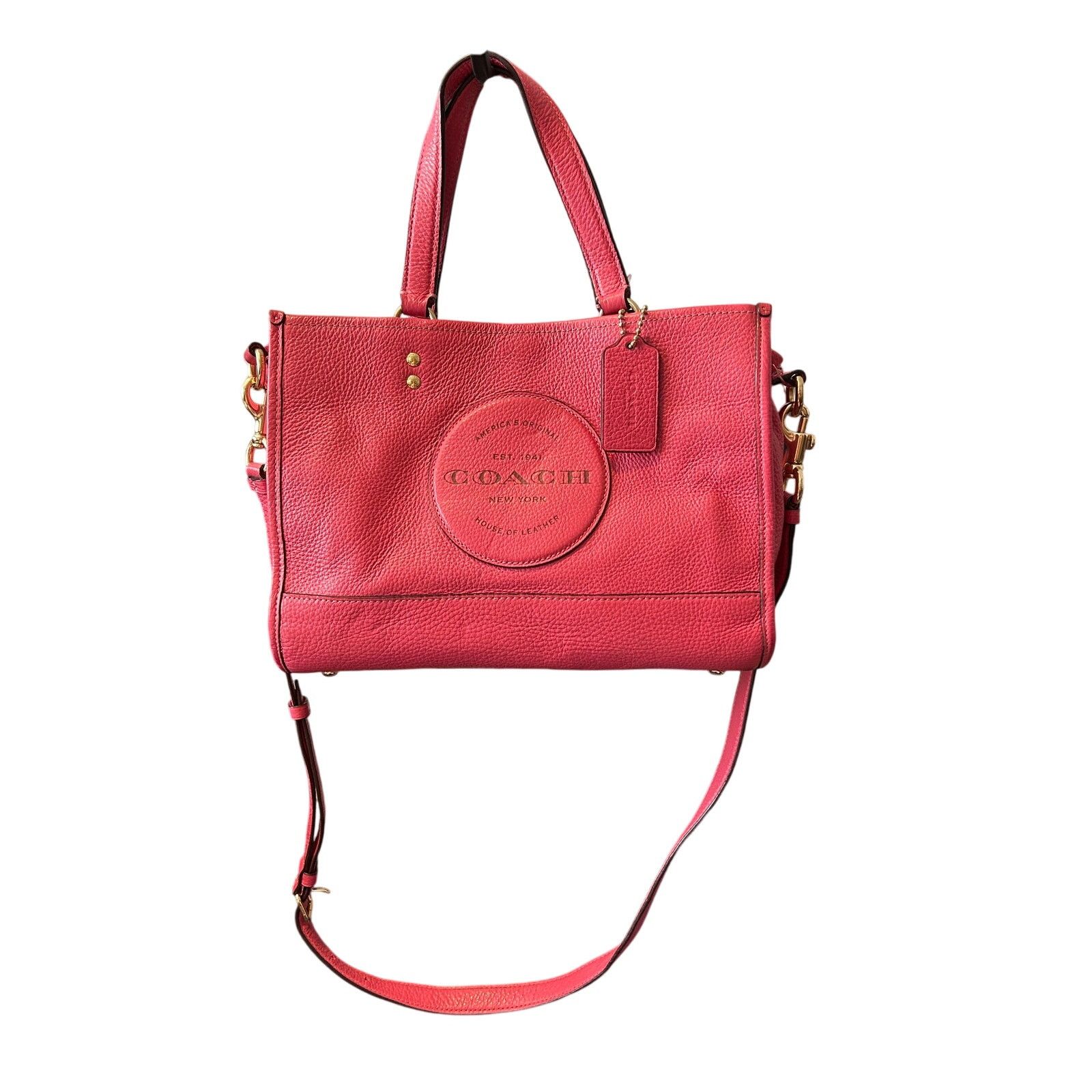 Coach Coach Dempsey Pink Carry-All Bag with Patch Size ONE SIZE - 1 Thumbnail