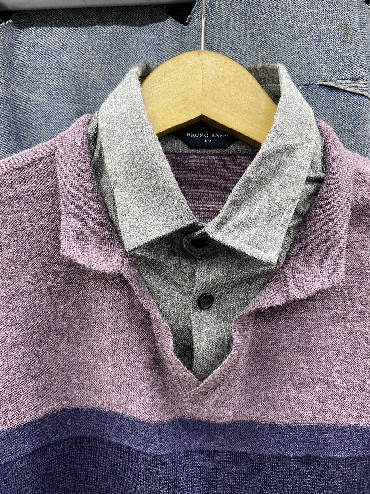 If Six Was Nine × Japanese Brand × Le Grande Bleu (L.G.B.) crazy double layer knitted rare bruno baffi Size US M / EU 48-50 / 2 - 3 Thumbnail