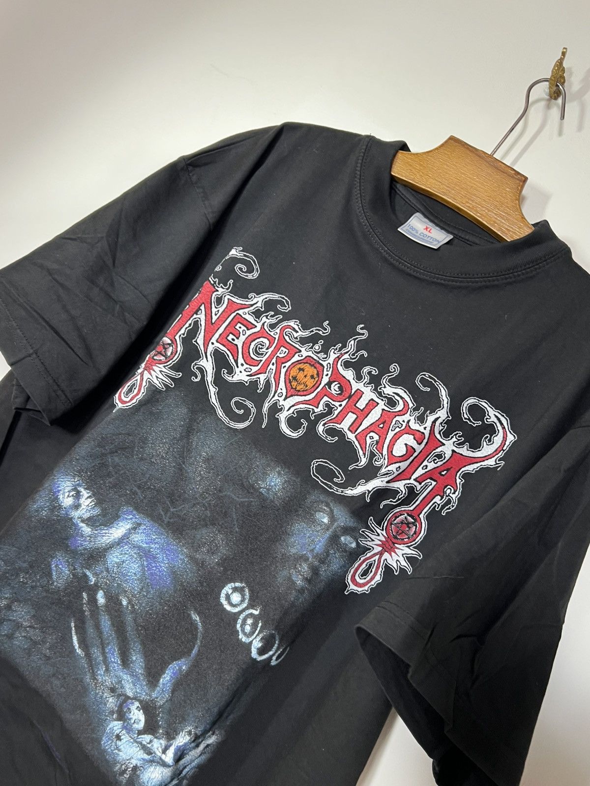 Band Tees Necrophagia vintage shirt early 00s the divine art Size US L / EU 52-54 / 3 - 4 Thumbnail