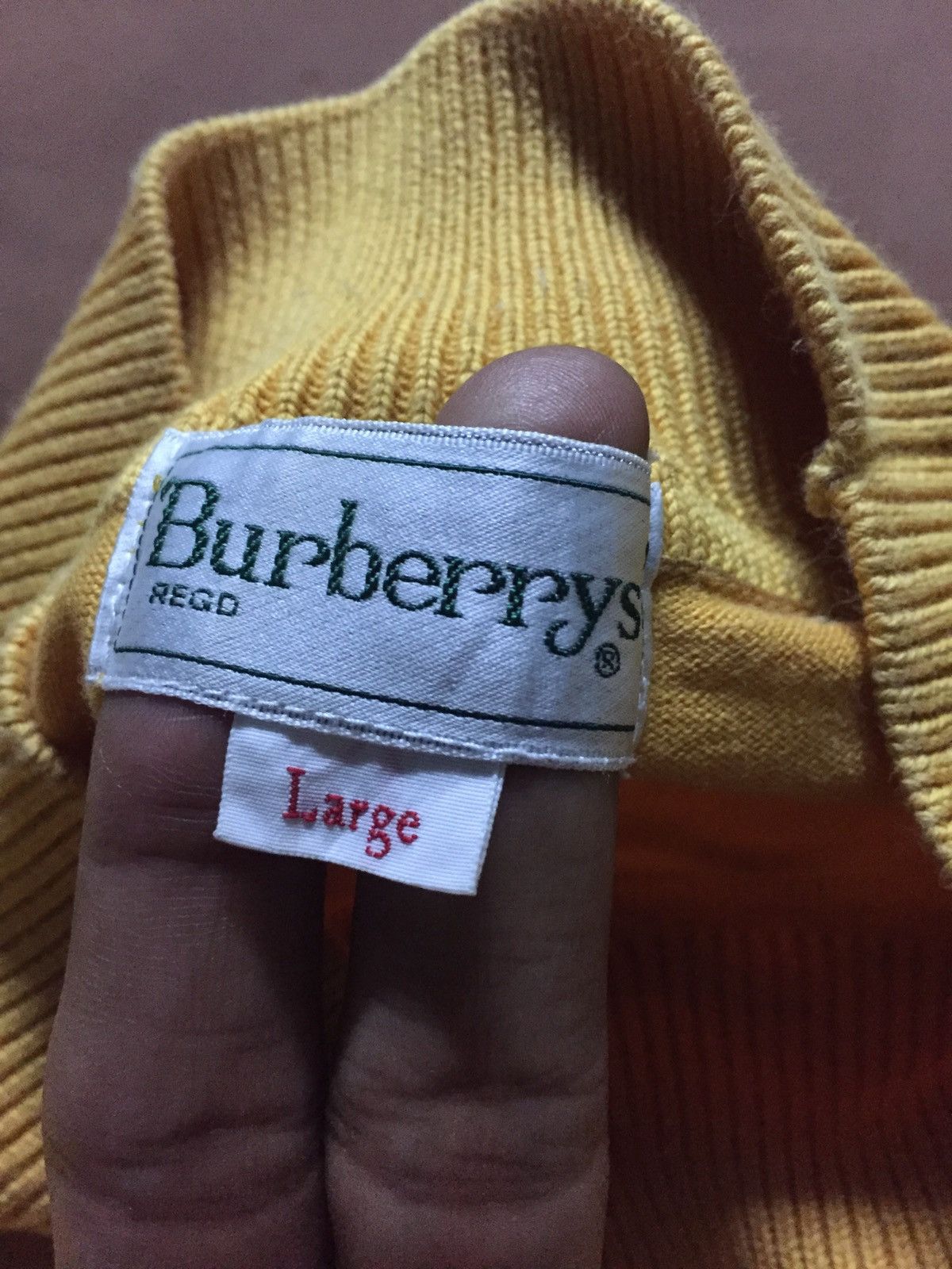 Burberry × Vintage Vintage Burberrys Turtleneck Longsleeve Tee Size L / US 10 / IT 46 - 4 Thumbnail