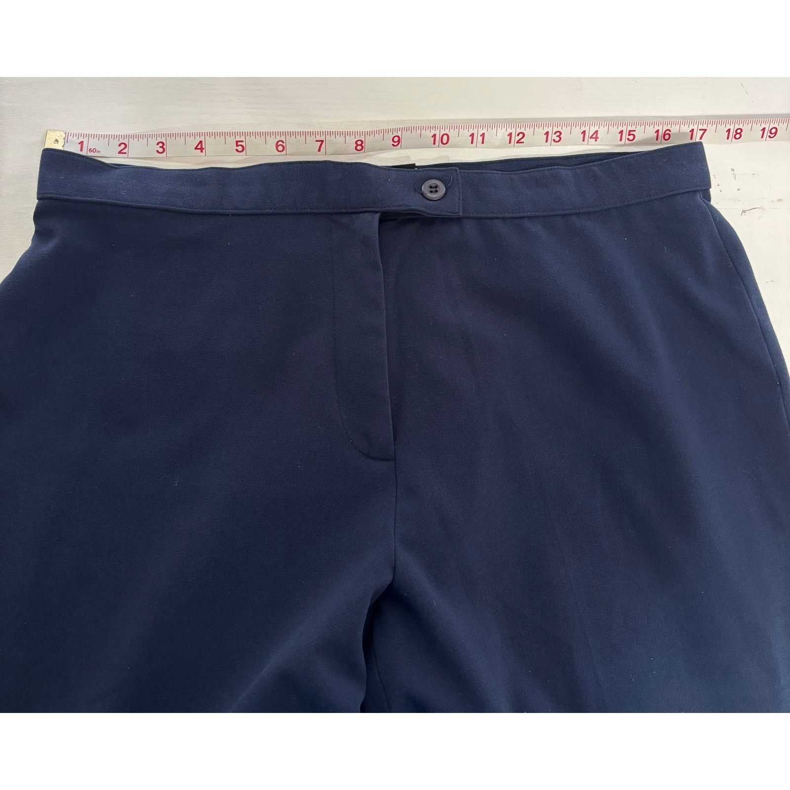 Haggar Haggar Women's Navy Blue Career Panta Size 14 Size 36" / US 14 / IT 50 - 3 Thumbnail