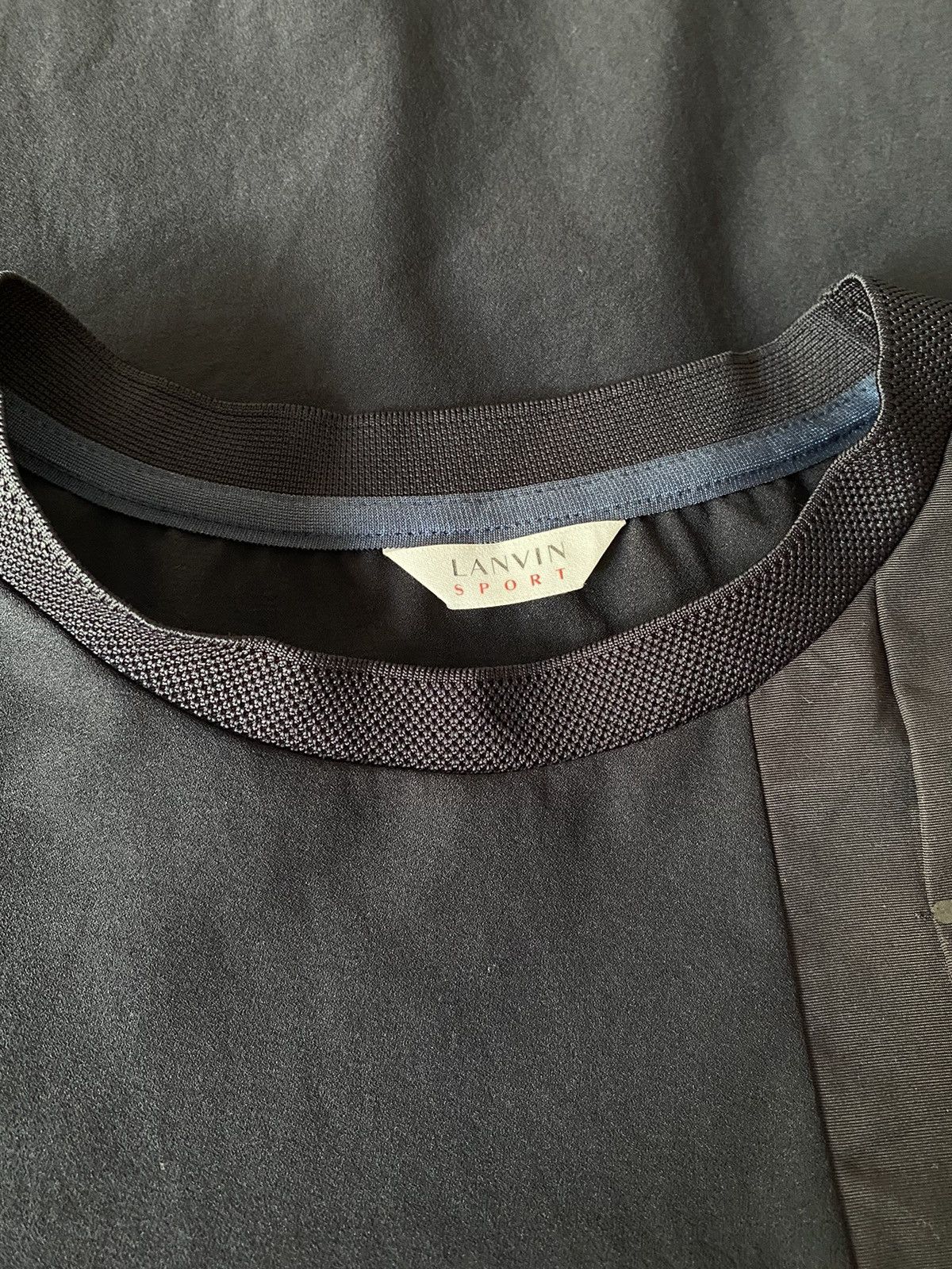 Lanvin LANVIN Dark Blue Crew Neck Short Sleeve Top Size US M / EU 48-50 / 2 - 3 Thumbnail