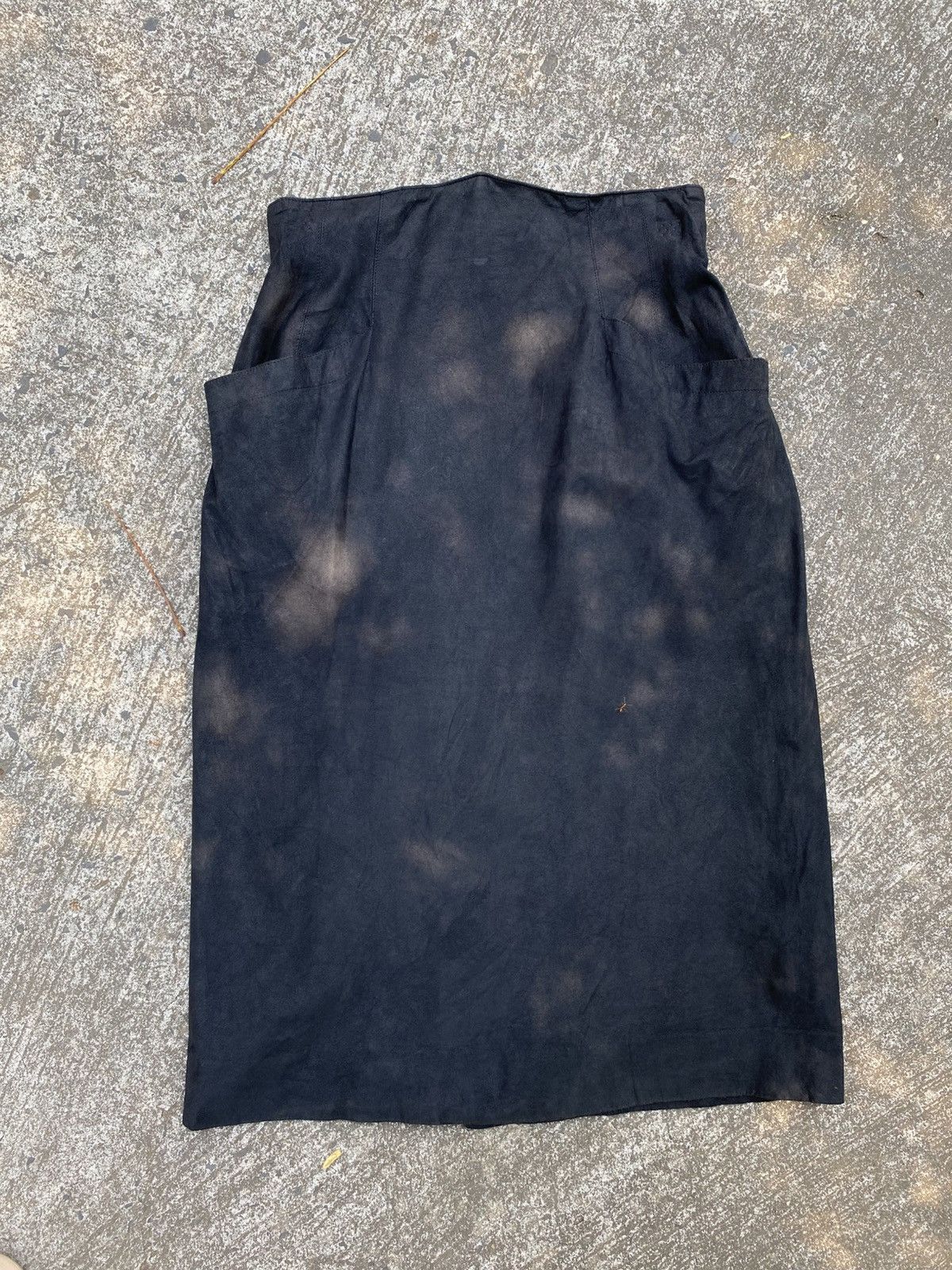 Dior Christian Dior Black Fux Leather Skirt with Pockets. Size 27" / US 4 / IT 40 - 13 Thumbnail