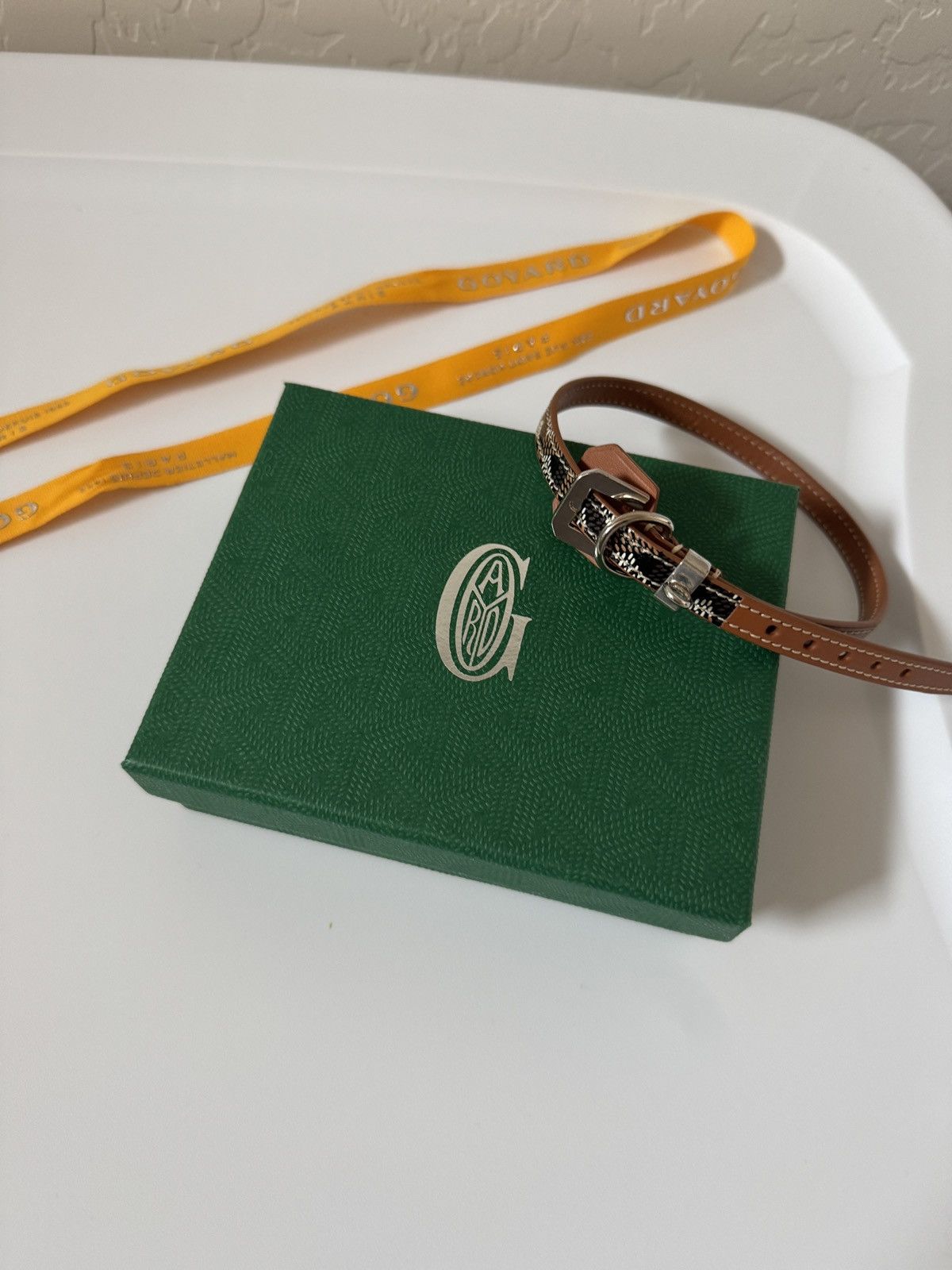Goyard Goyard dog collar used for a photo and wiped off like NEW Size ONE SIZE - 16 Thumbnail