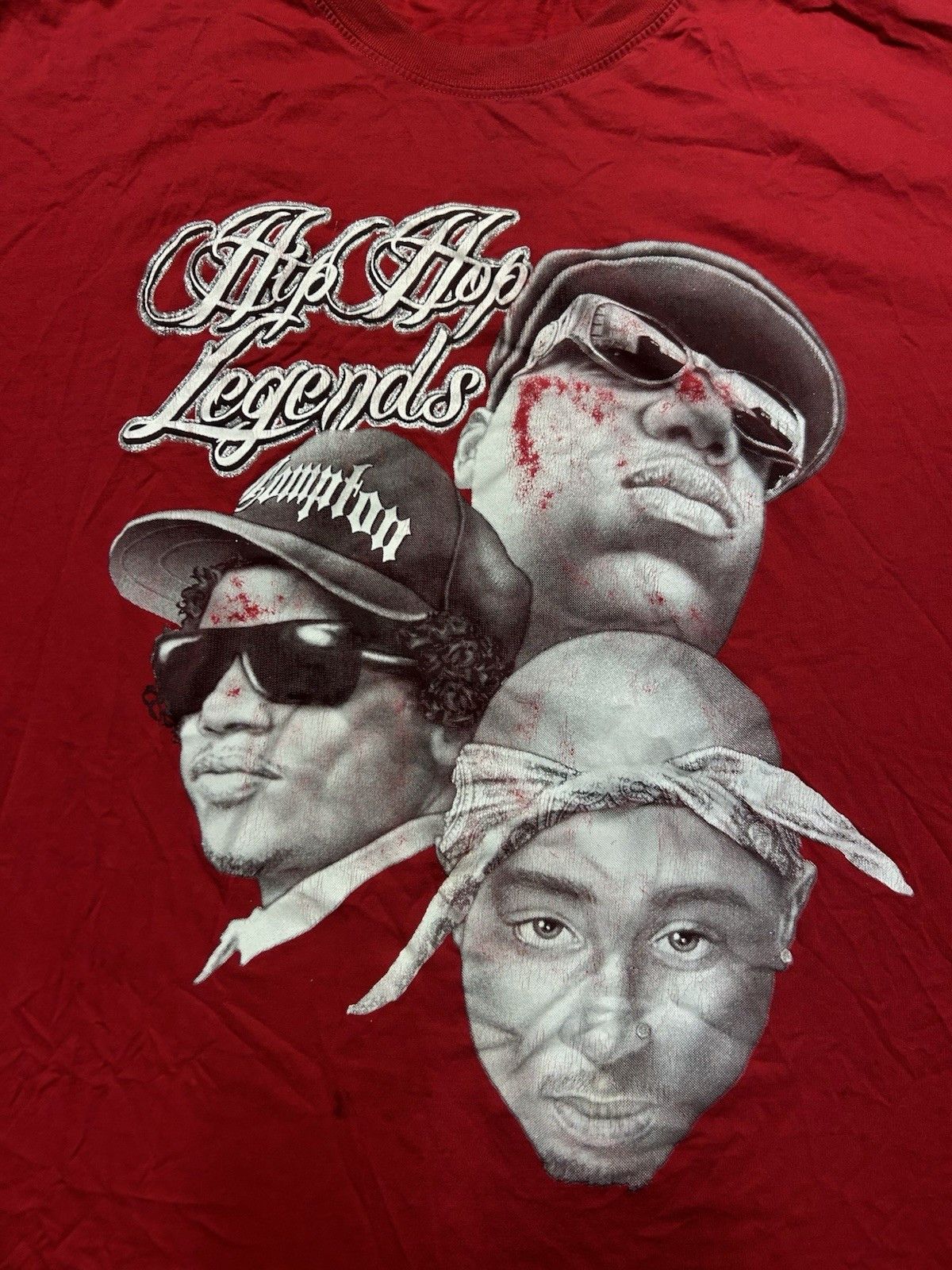 Vintage y2k t shirt hip hop legends biggie Tupac Eazy E rap tee 3XL Size US XXL / EU 58 / 5 - 2 Thumbnail