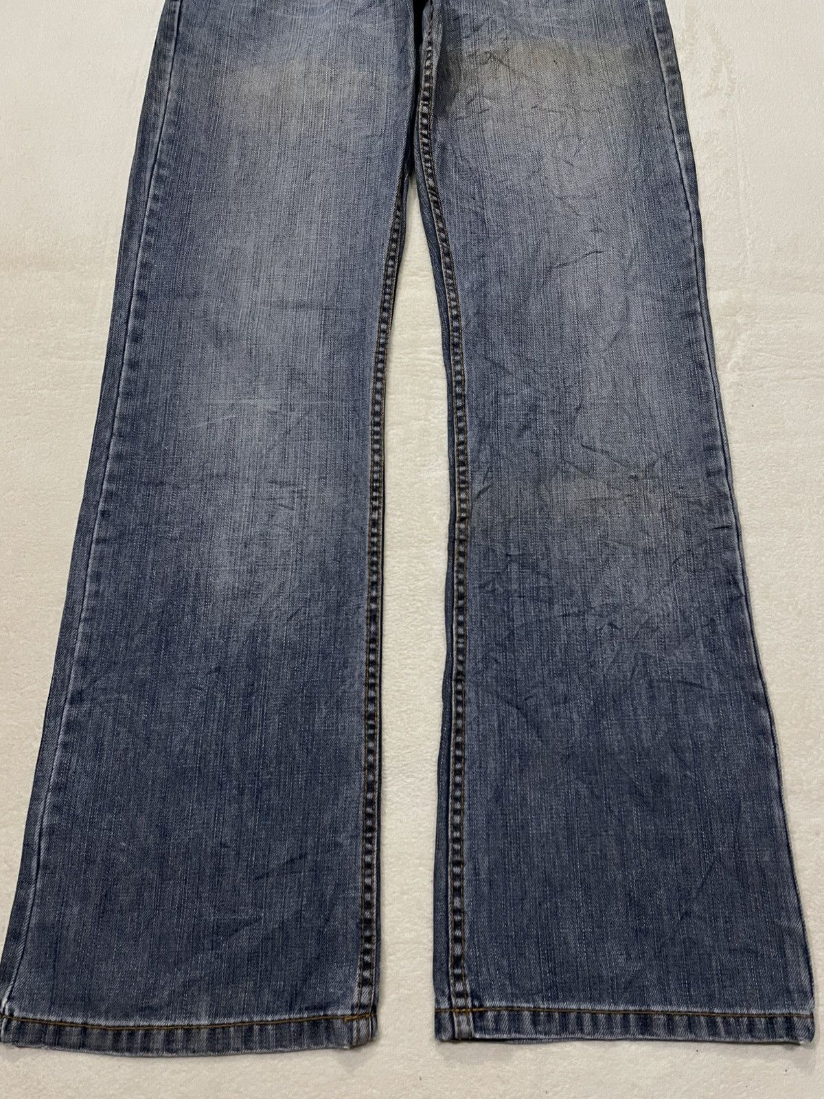 Blends Vintage Blend Denim Boot Cut Mudwash Jeans Size US 32 / EU 48 - 3 Thumbnail