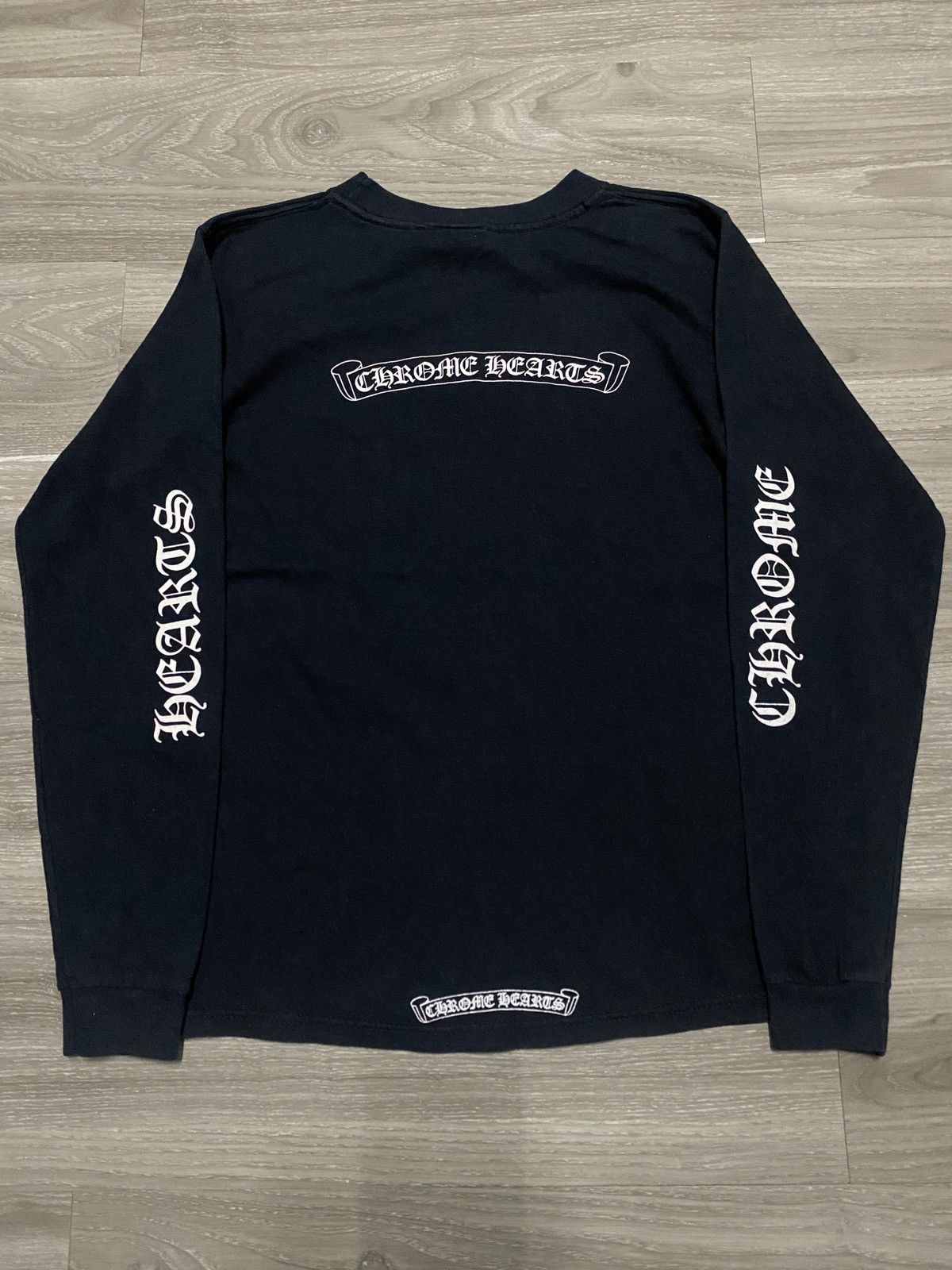 Chrome Hearts 90’s VINTAGE - SCROLL SCRIPT DAGGER CHROME HEARTS LS Size L / US 10 / IT 46 - 1 Thumbnail
