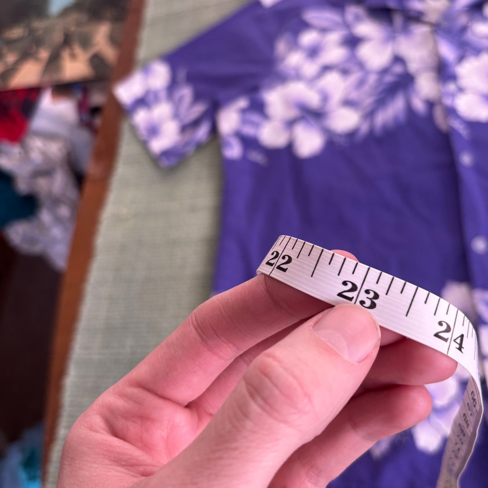 Vintage Vintage blue floral cotton aloha hawaiian shirt size XL Size US XL / EU 56 / 4 - 8 Thumbnail
