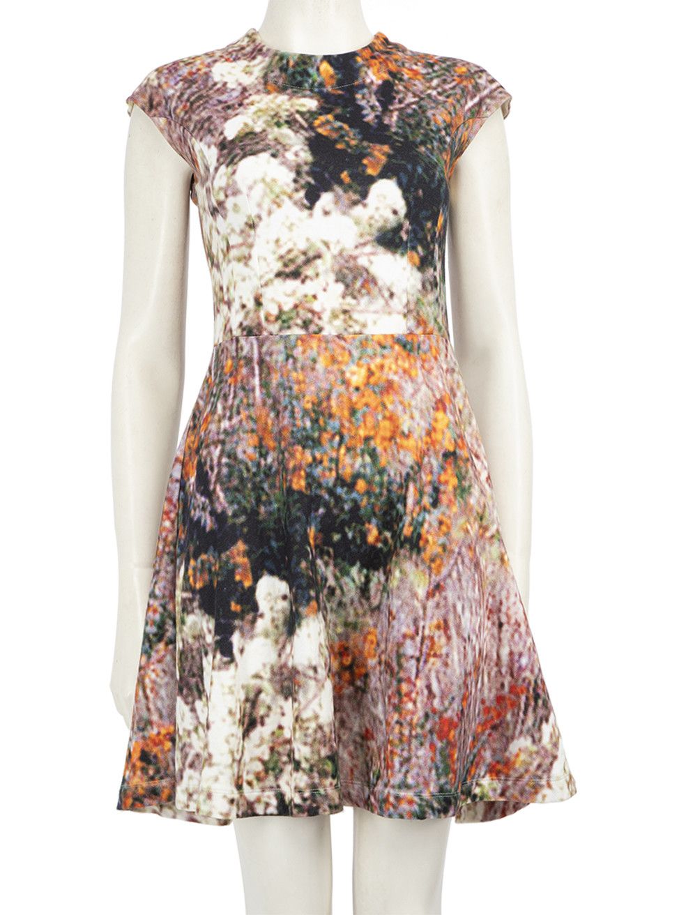 Carven Abstract Mini Skater Dress Size S / US 4 / IT 40 - 1 Thumbnail