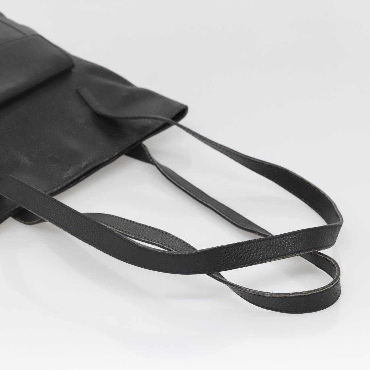 Celine CELINE Shoulder Bag Leather Black Silver Size ONE SIZE - 7 Thumbnail