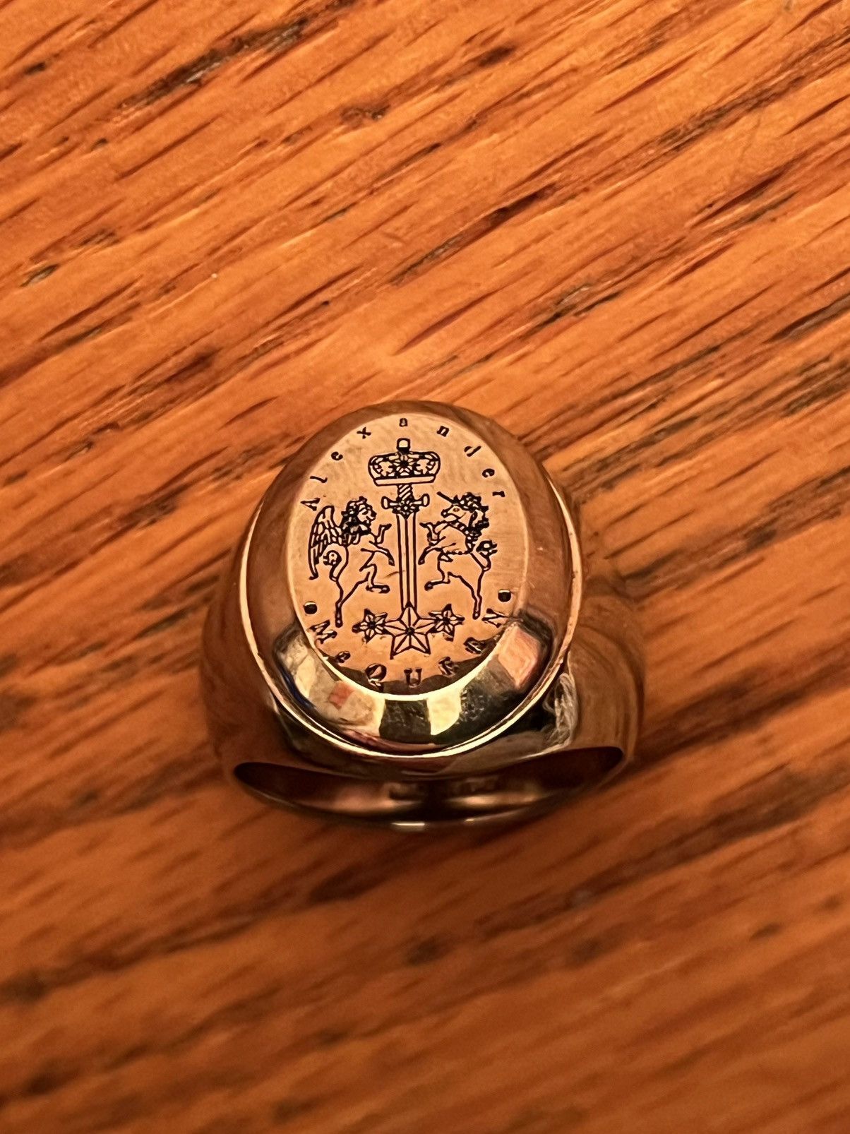 Alexander McQueen Alexander McQueen Coat of Arms Ring Size ONE SIZE - 3 Thumbnail