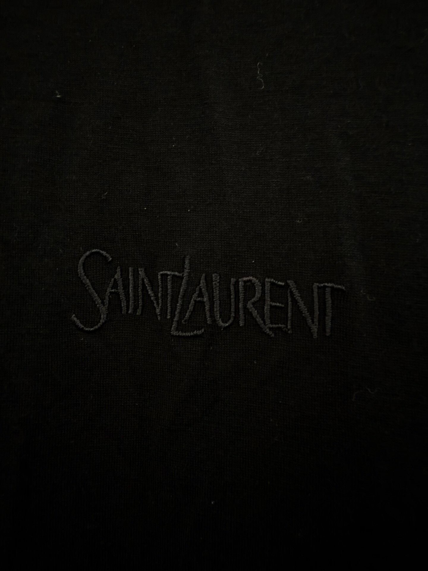 Saint Laurent Black Short Sleeve Tee