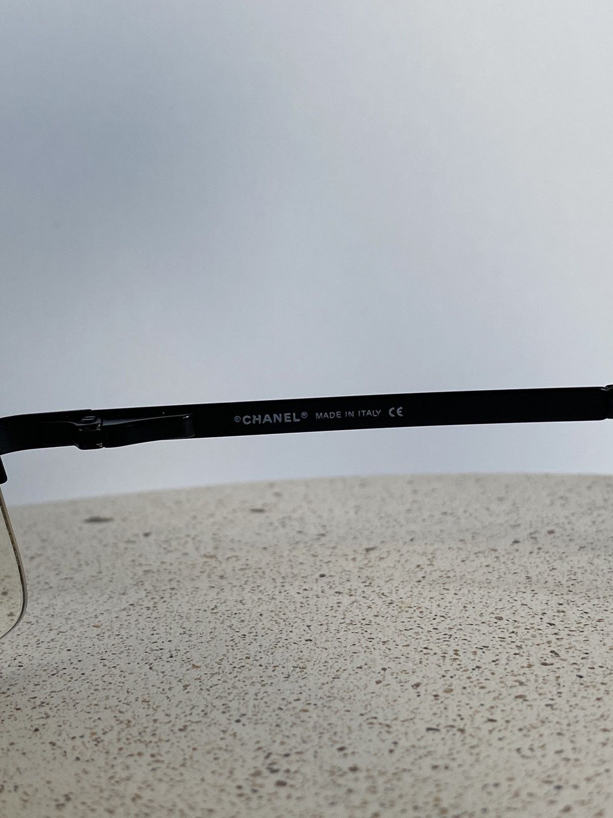 Chanel × Vintage Chanel CC 4104-B sunglasses rhinestones black rimless Size ONE SIZE - 8 Thumbnail