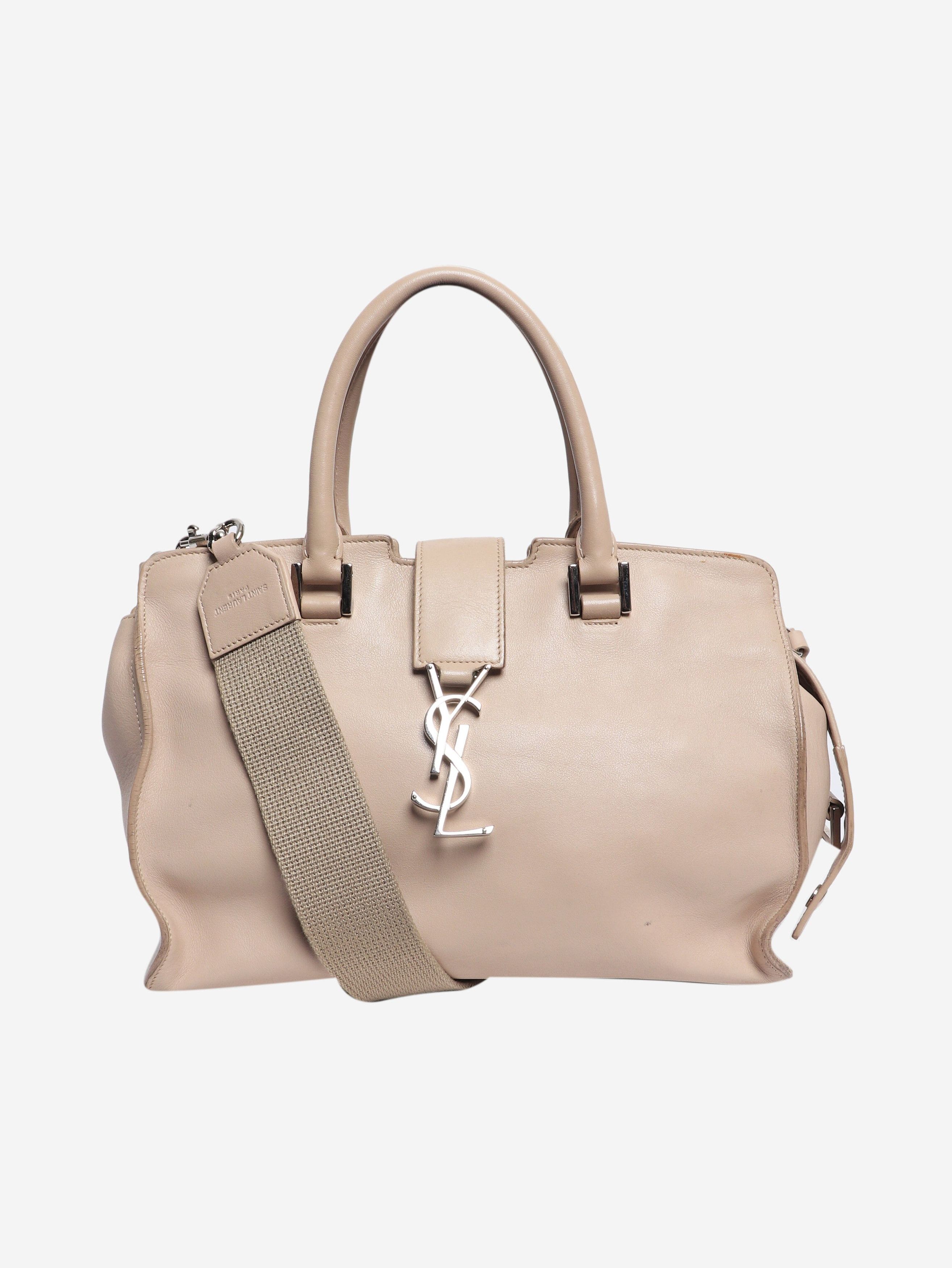 Saint Laurent Paris Neutral Monogram Cabas 2way bag Size ONE SIZE - 1 Thumbnail