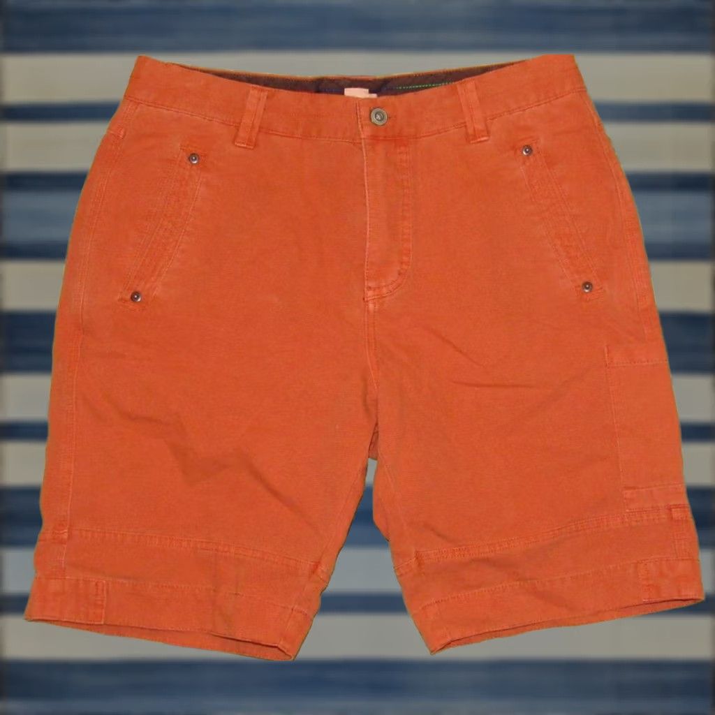 Carbon2Cobalt CARBON2COBALT Rust 9" Cotton Flat Front Chino Shorts 32 Size US 32 / EU 48 - 1 Thumbnail