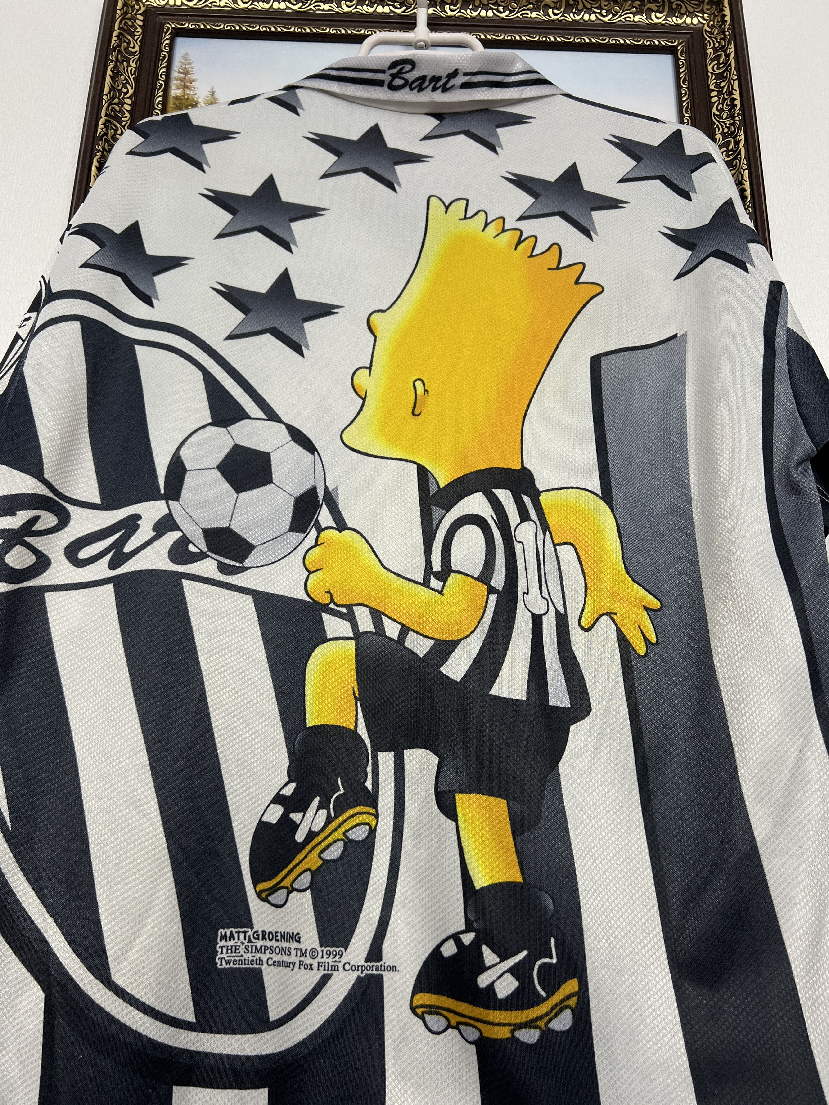 The Simpsons Vintage 1999 Simpsons Graphic Juventus Football Shirt Soccer Size US M / EU 48-50 / 2 - 14 Thumbnail