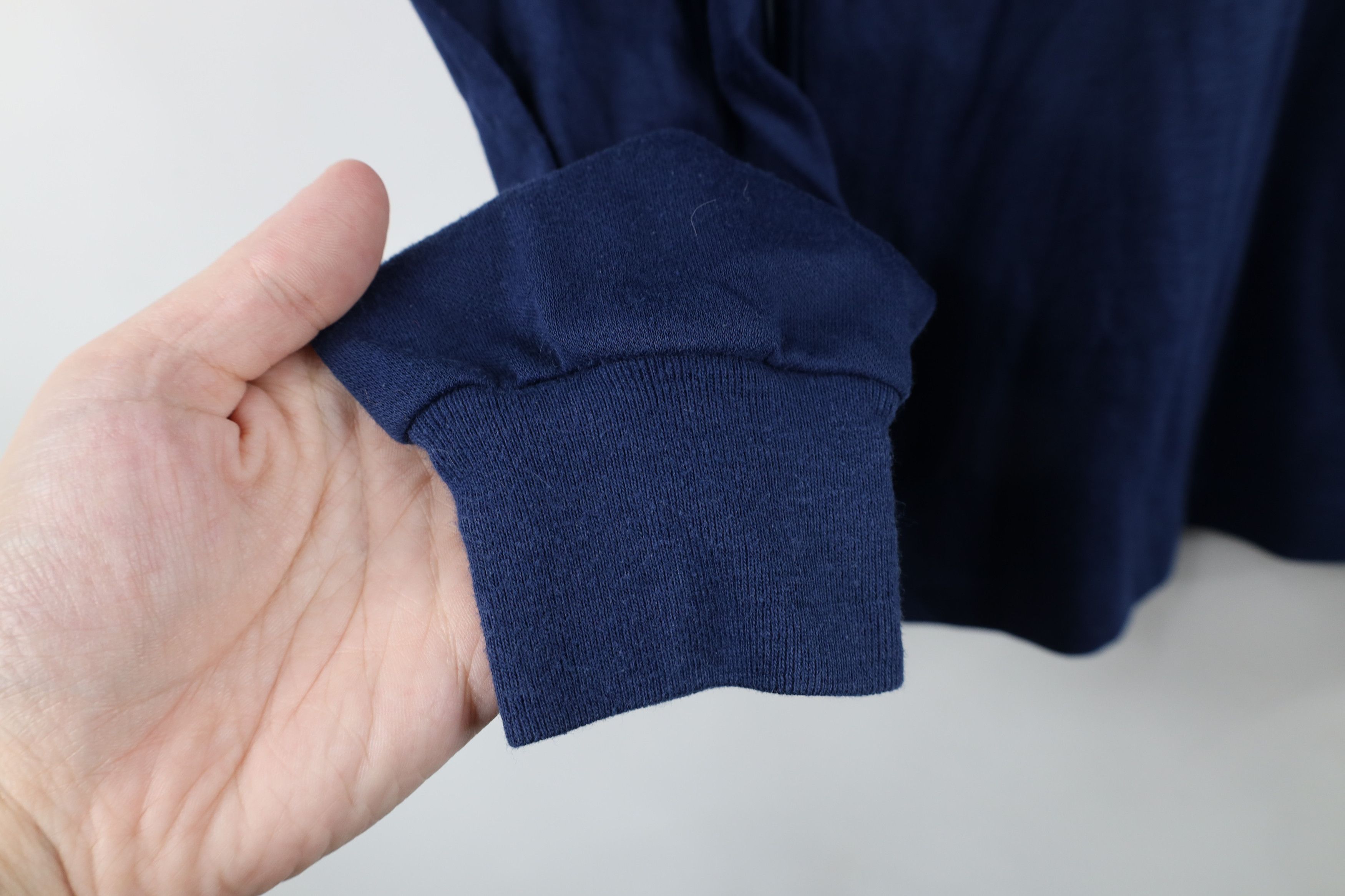 Vintage Vintage 70s Streetwear Knit Turtleneck T-Shirt Blue USA Size US S / EU 44-46 / 1 - 4 Thumbnail